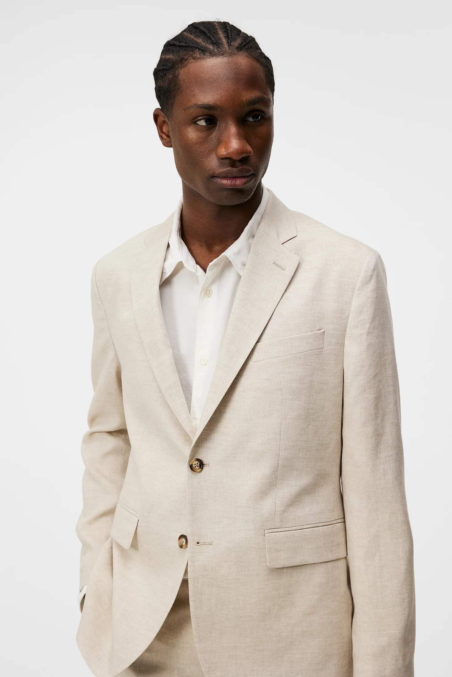 Hopper U Super Linen Blazer / Moonbeam - Image 5