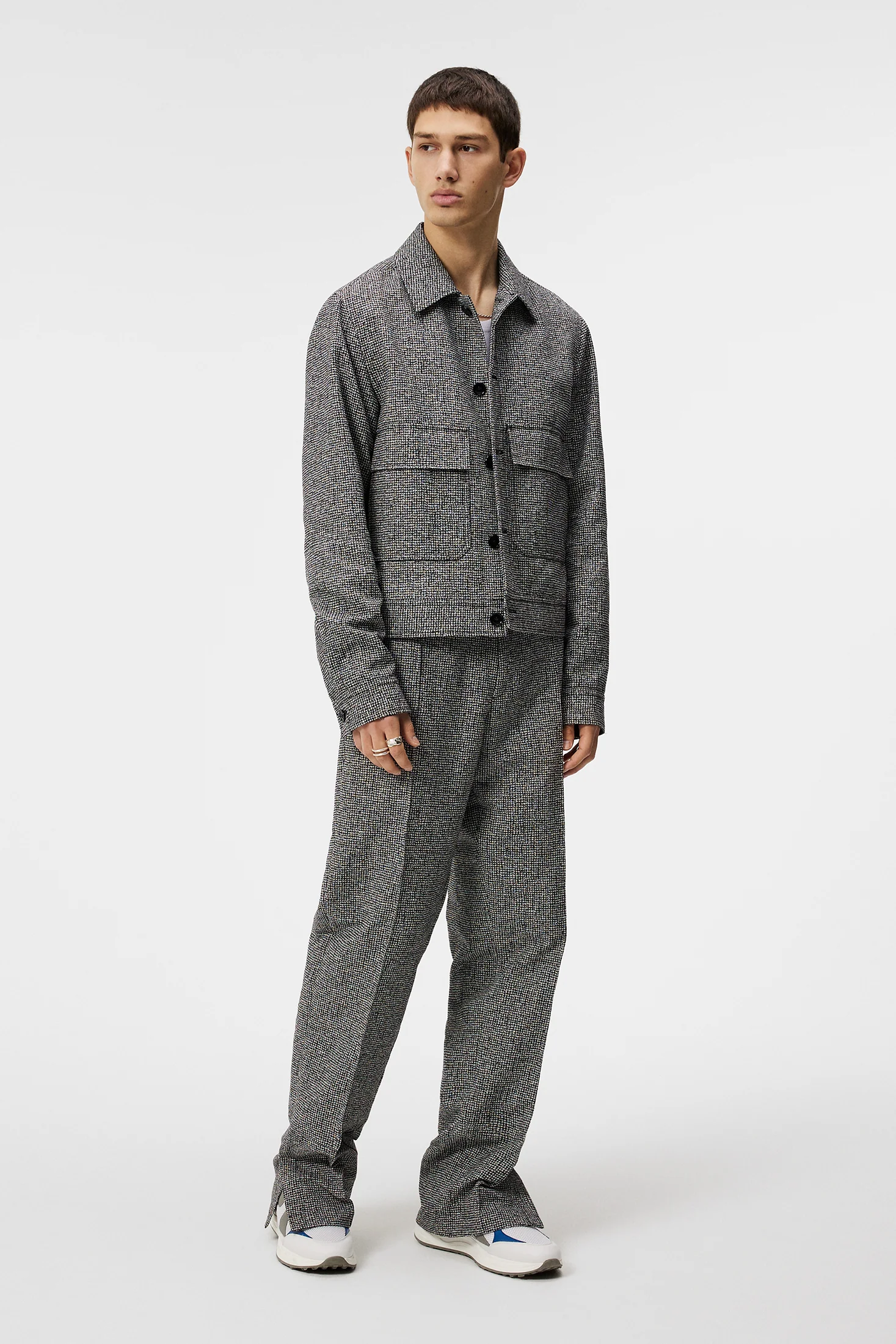 Housten 2 Tone Overshirt / Black - Image 4