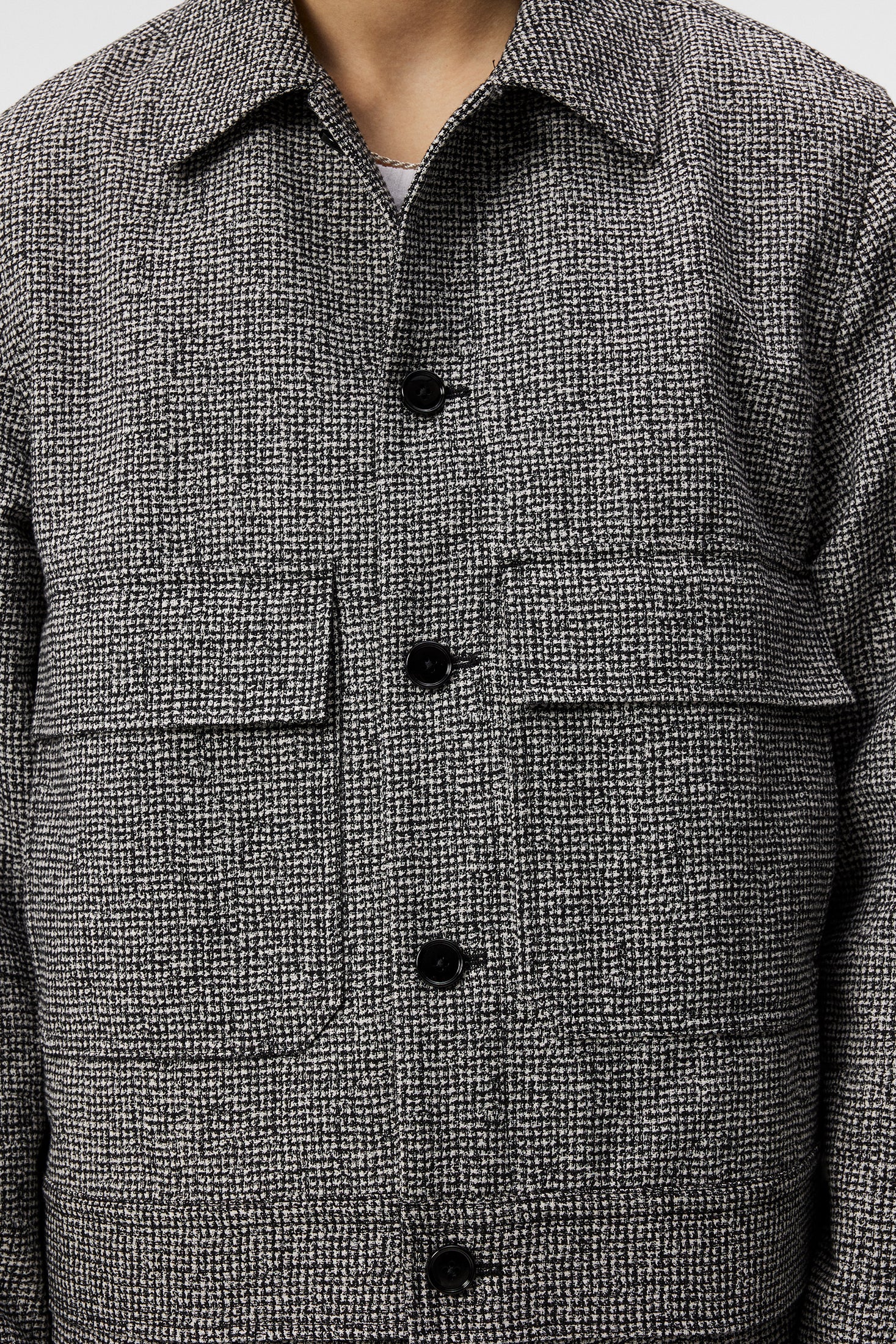 Housten 2 Tone Overshirt / Black - Image 6