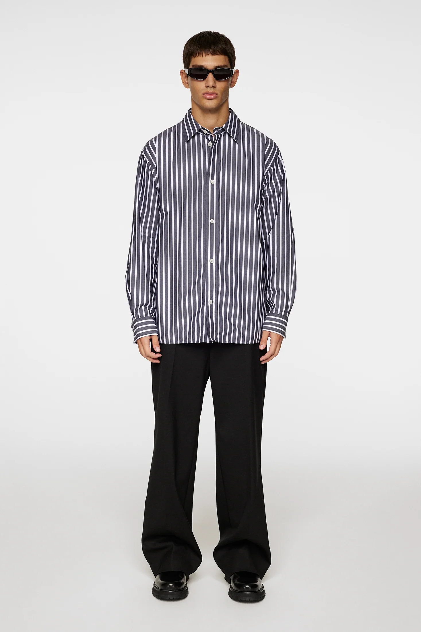 Howard Bold YD Stripe Shirt / Black - Image 4