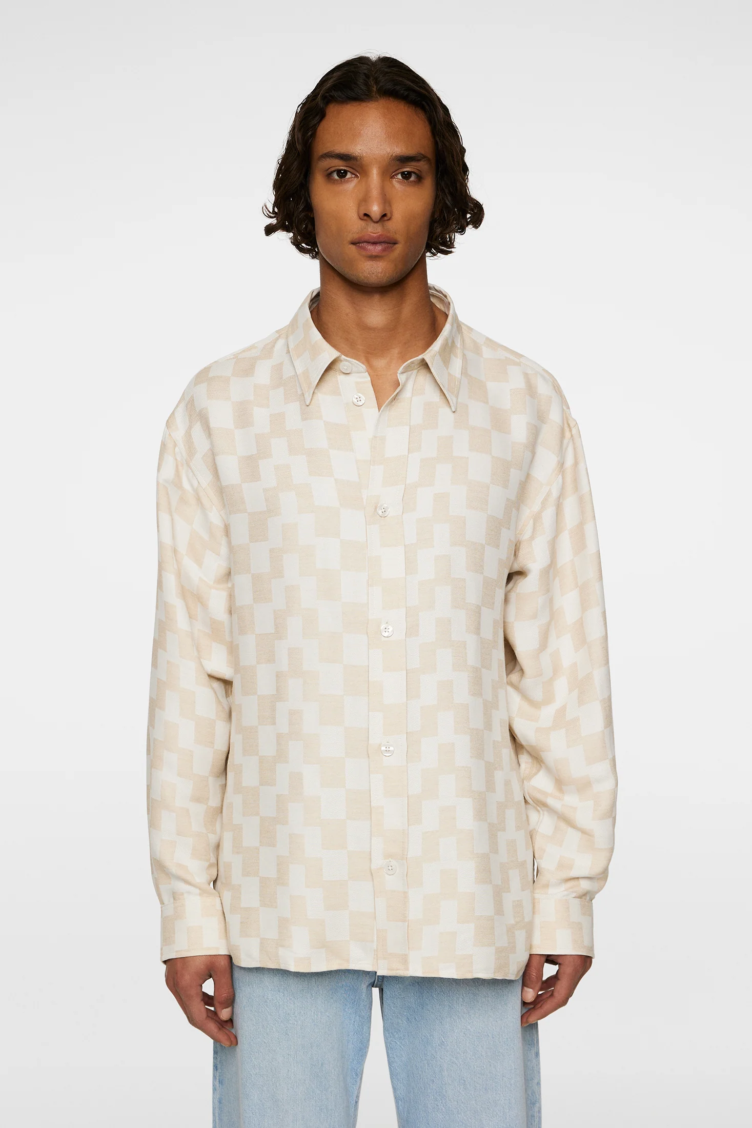Howard Jacquard Shirt / Moonbeam - Image 2