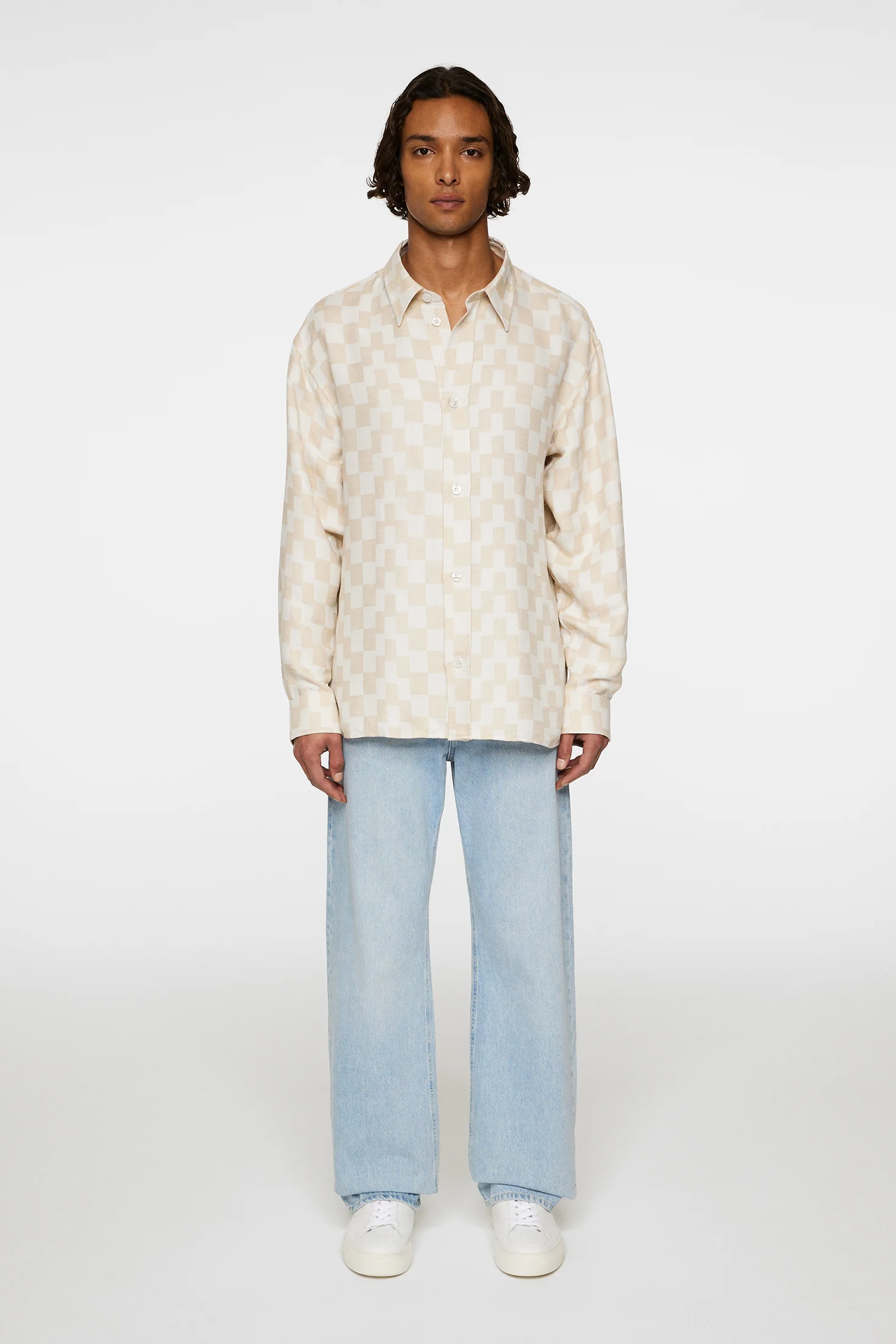Howard Jacquard Shirt / Moonbeam - Image 4