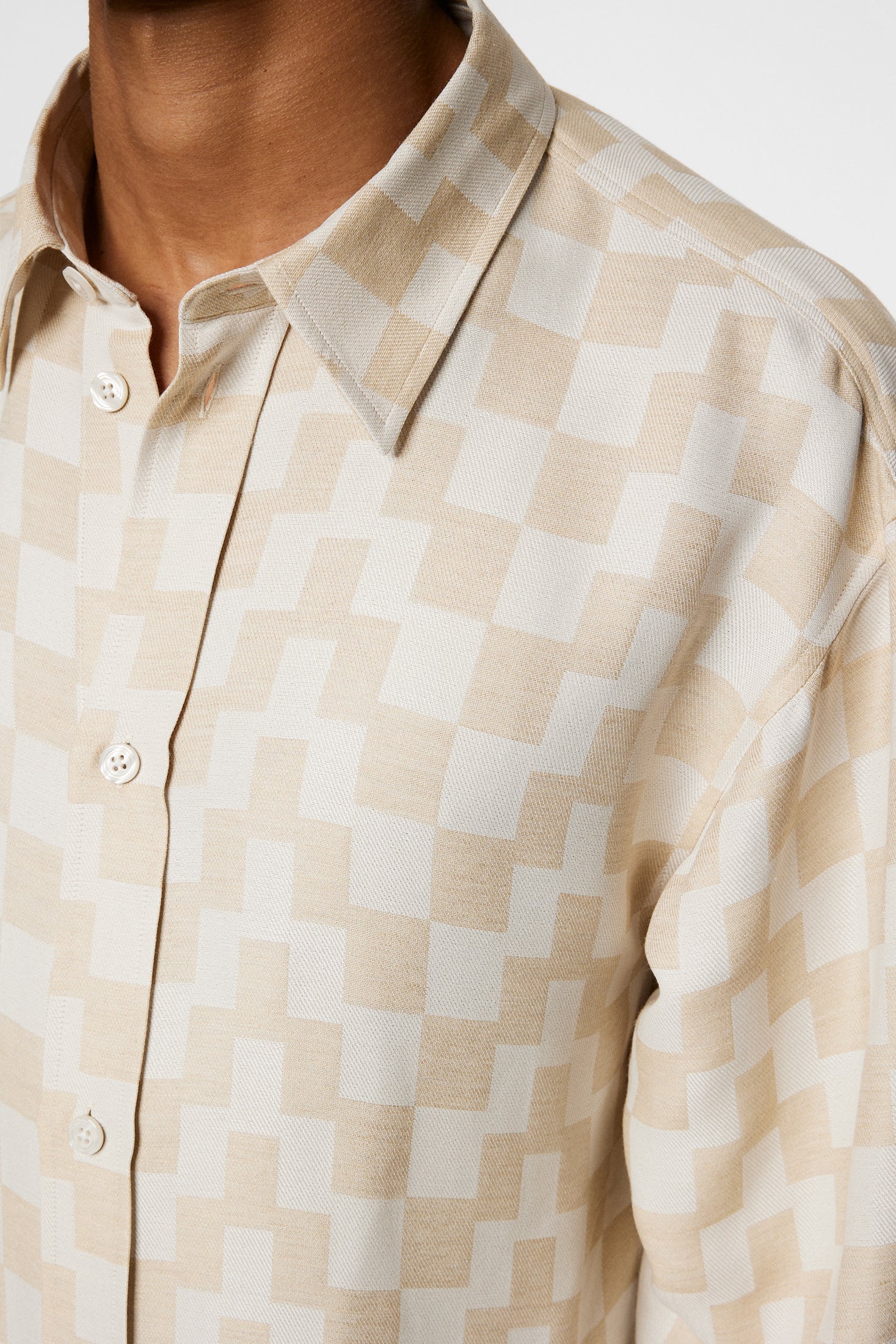 Howard Jacquard Shirt / Moonbeam - Image 6
