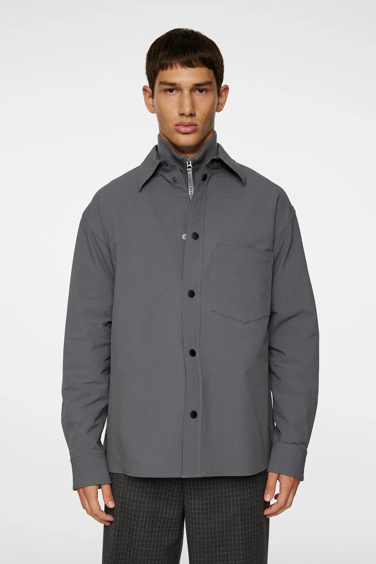 Howard Tech Fleece Overshirt / Lava Smoke - Image 3