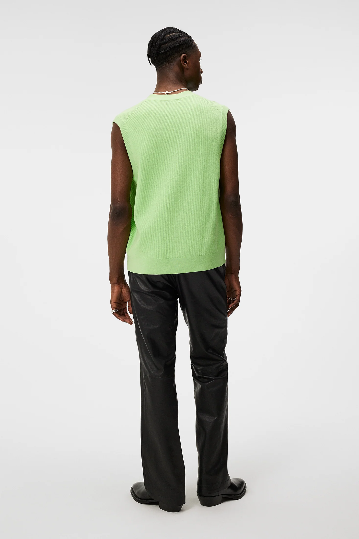 Hugo Cardigan Vest / Paradise Green - Image 3
