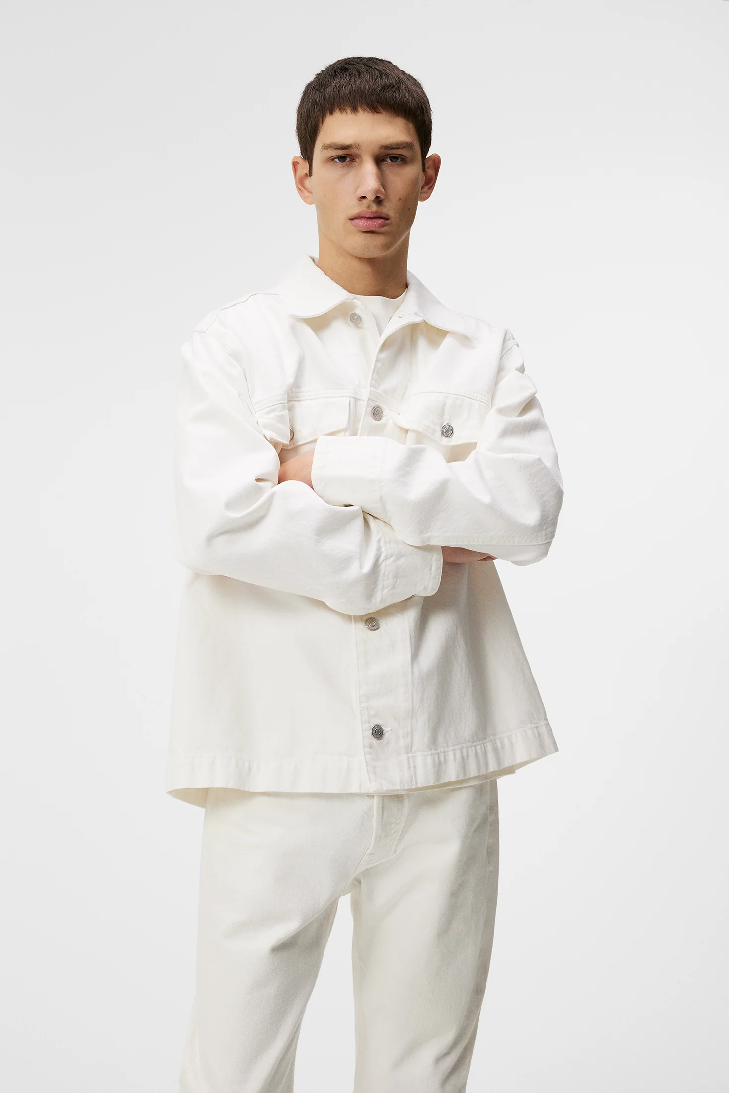 Hunt Ecru Denim Overshirt / Cloud White - Image 2