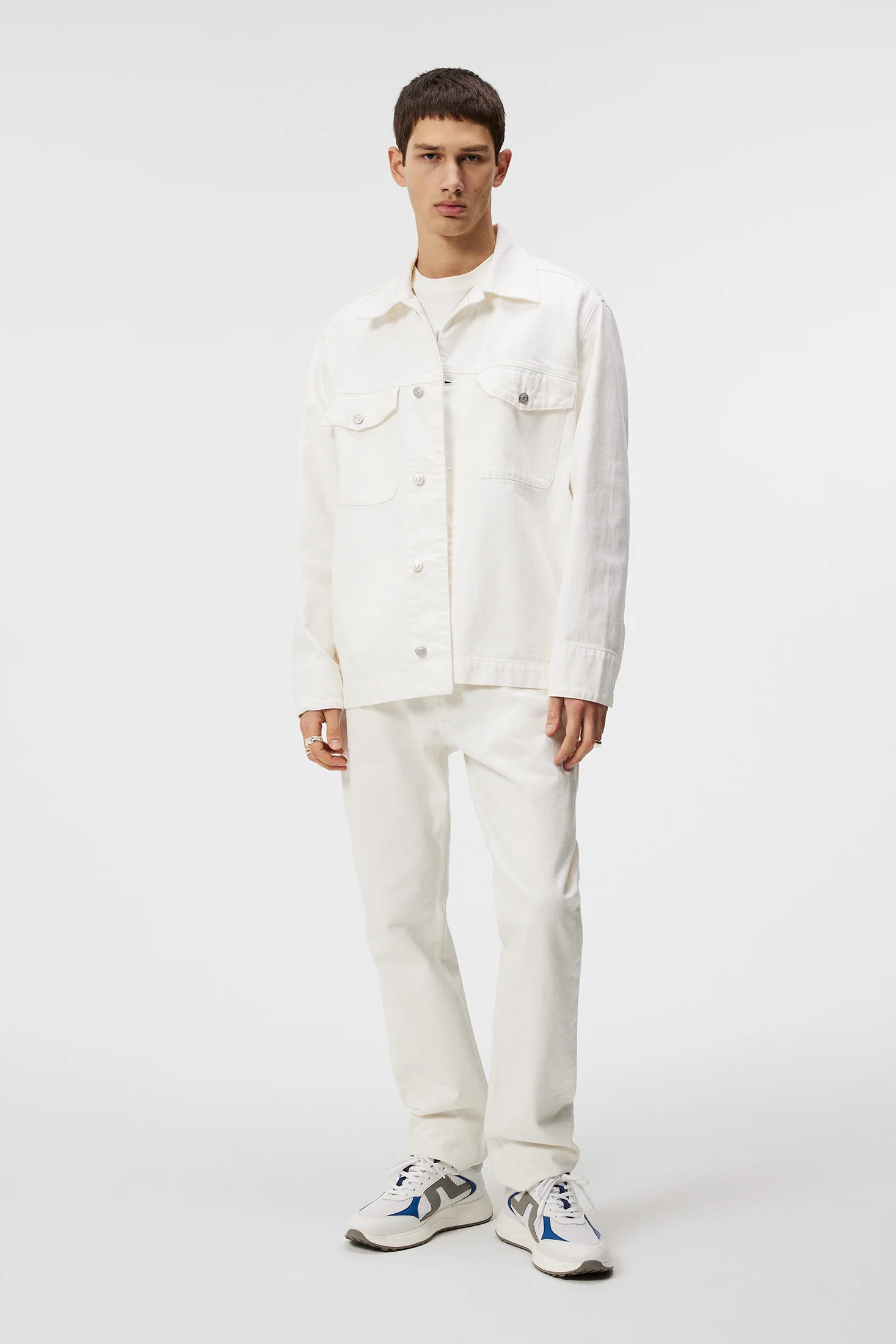 Hunt Ecru Denim Overshirt / Cloud White - Image 4