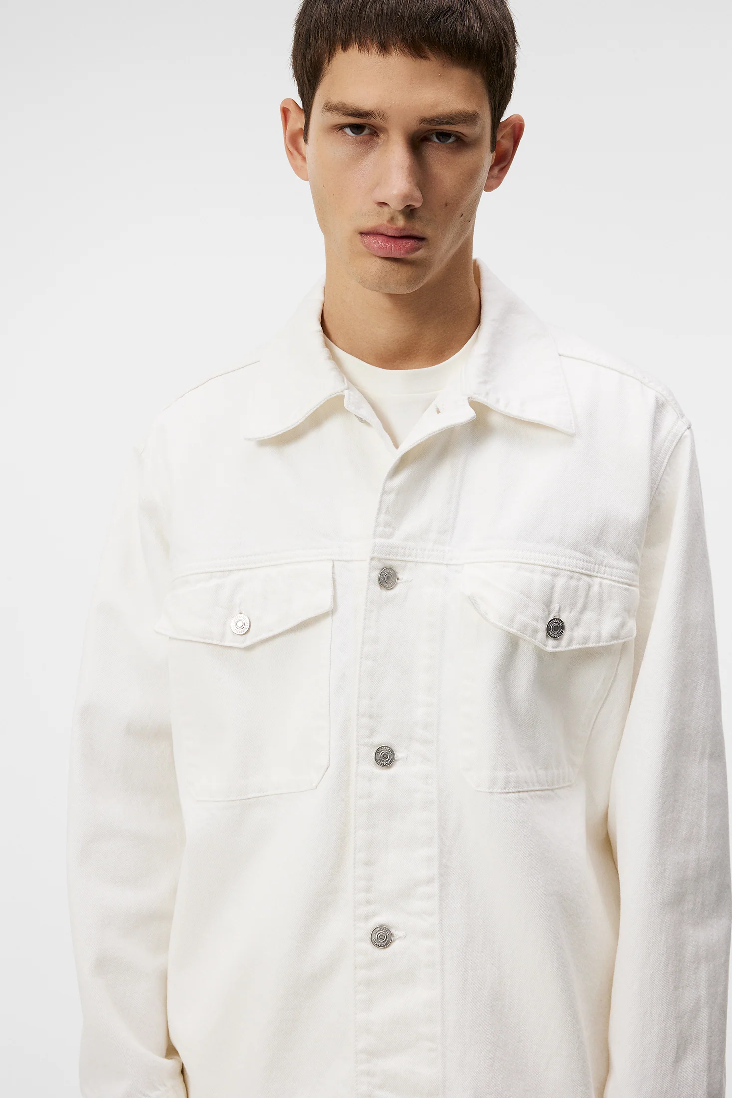 Hunt Ecru Denim Overshirt / Cloud White - Image 5