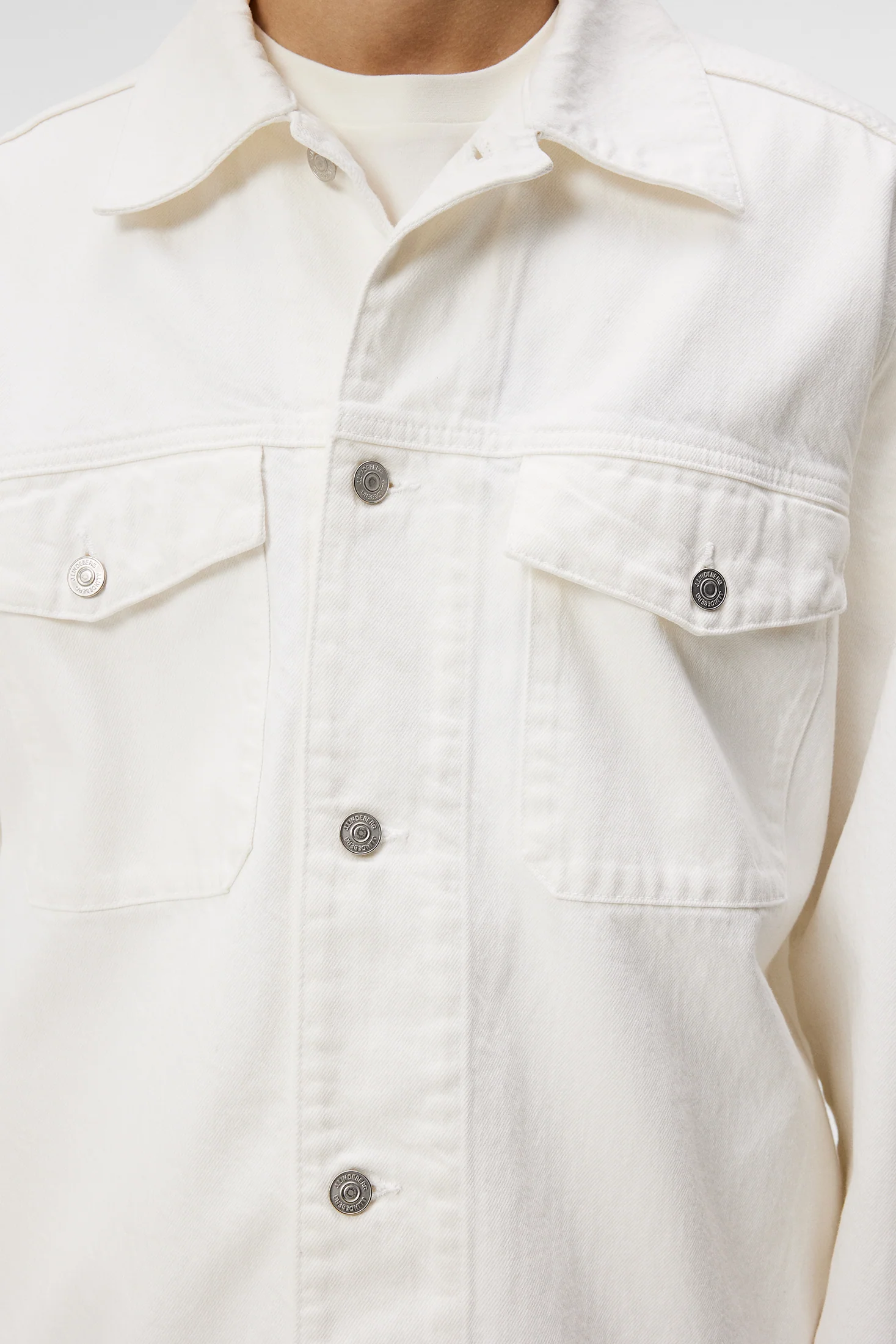 Hunt Ecru Denim Overshirt / Cloud White - Image 6