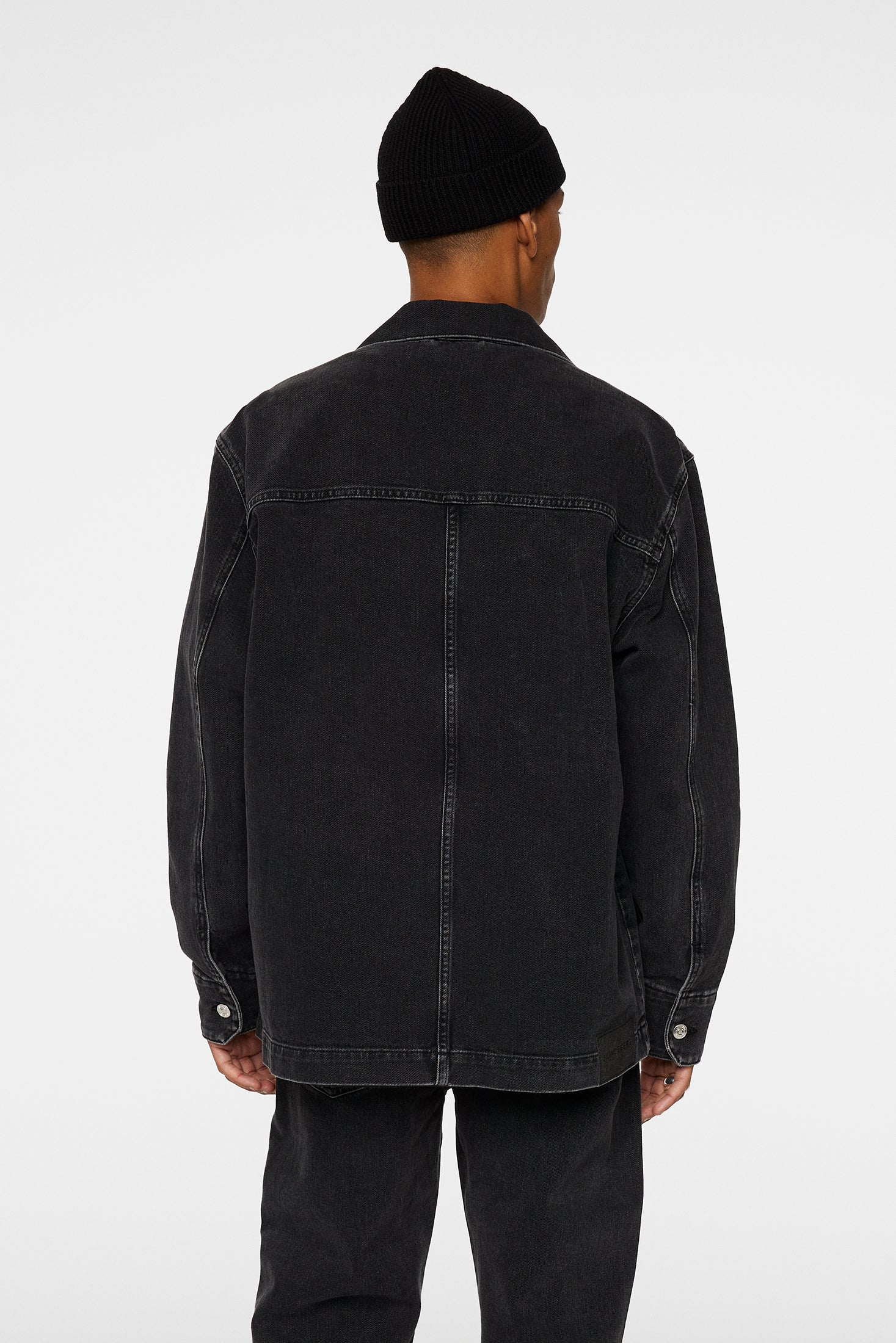 Hunt Washed Denim Overshirt / Black - Image 3