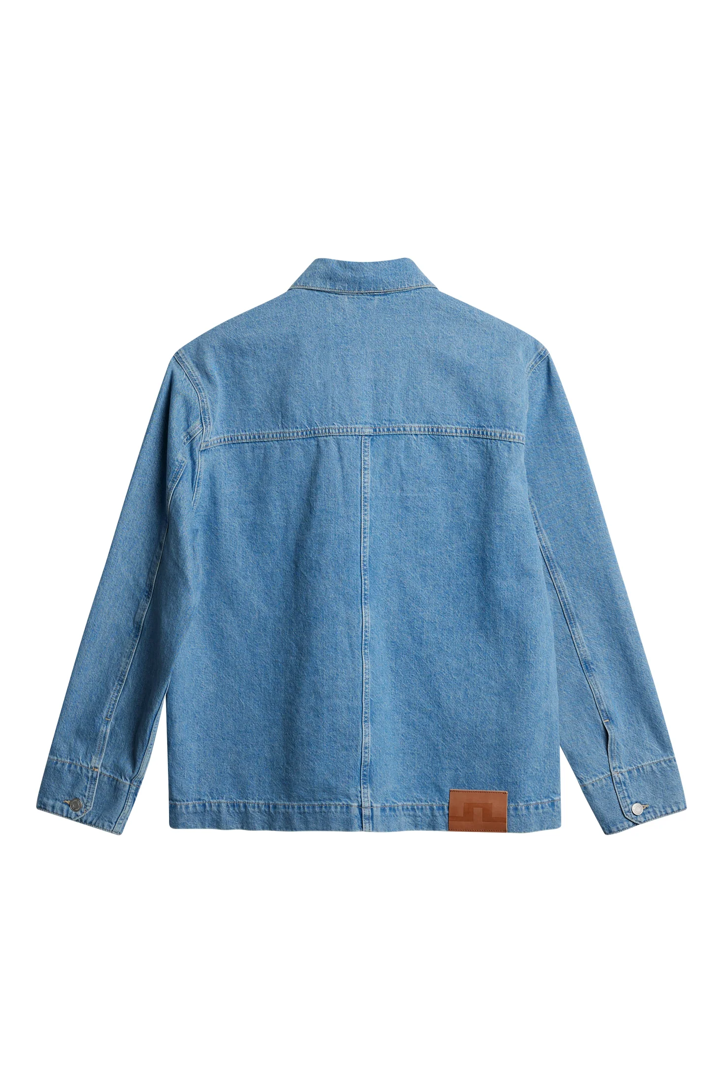 Hunt Washed Denim Overshirt / Light Blue - Image 2