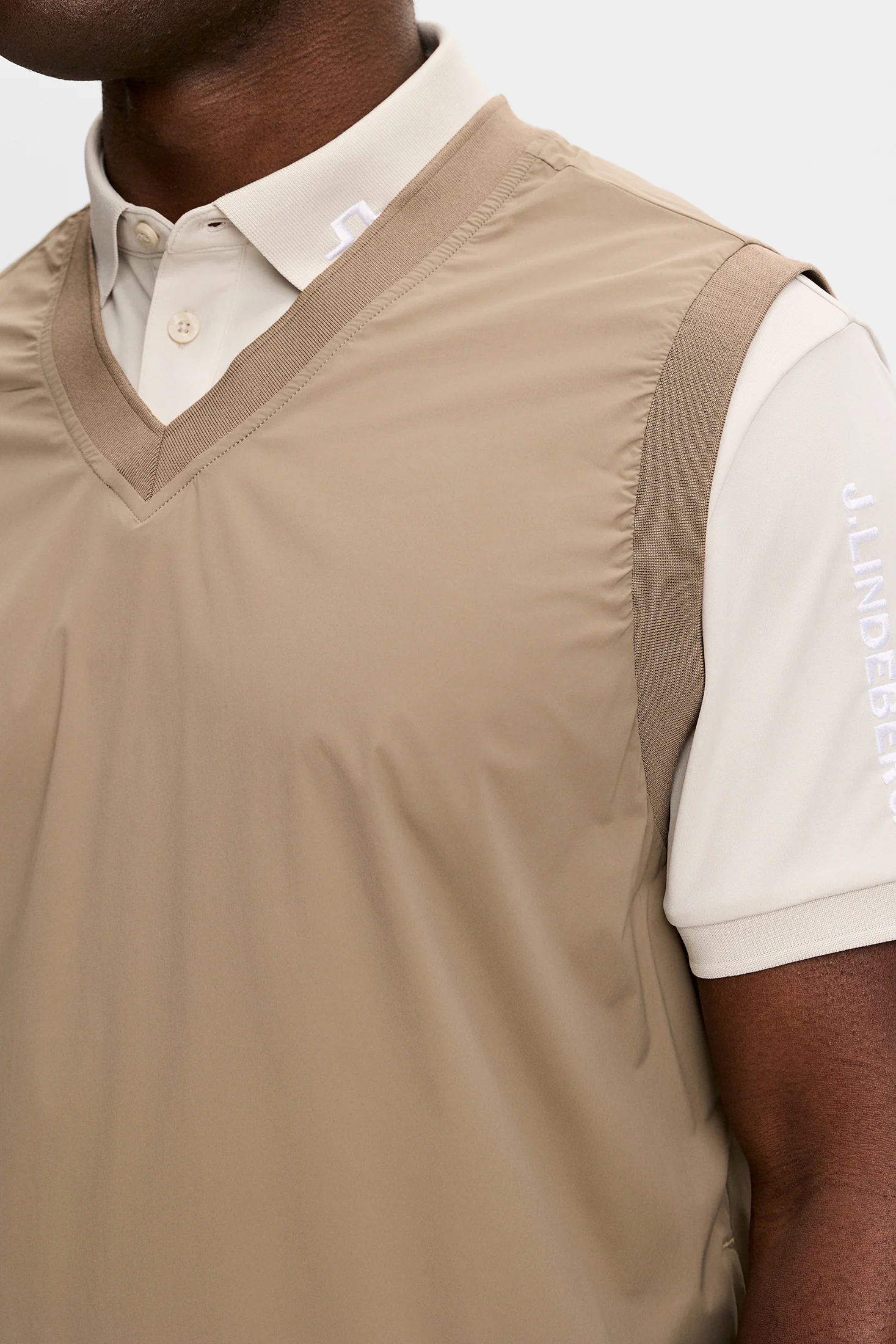 Hybrid Vest Windbreaker / Brindle - Image 5