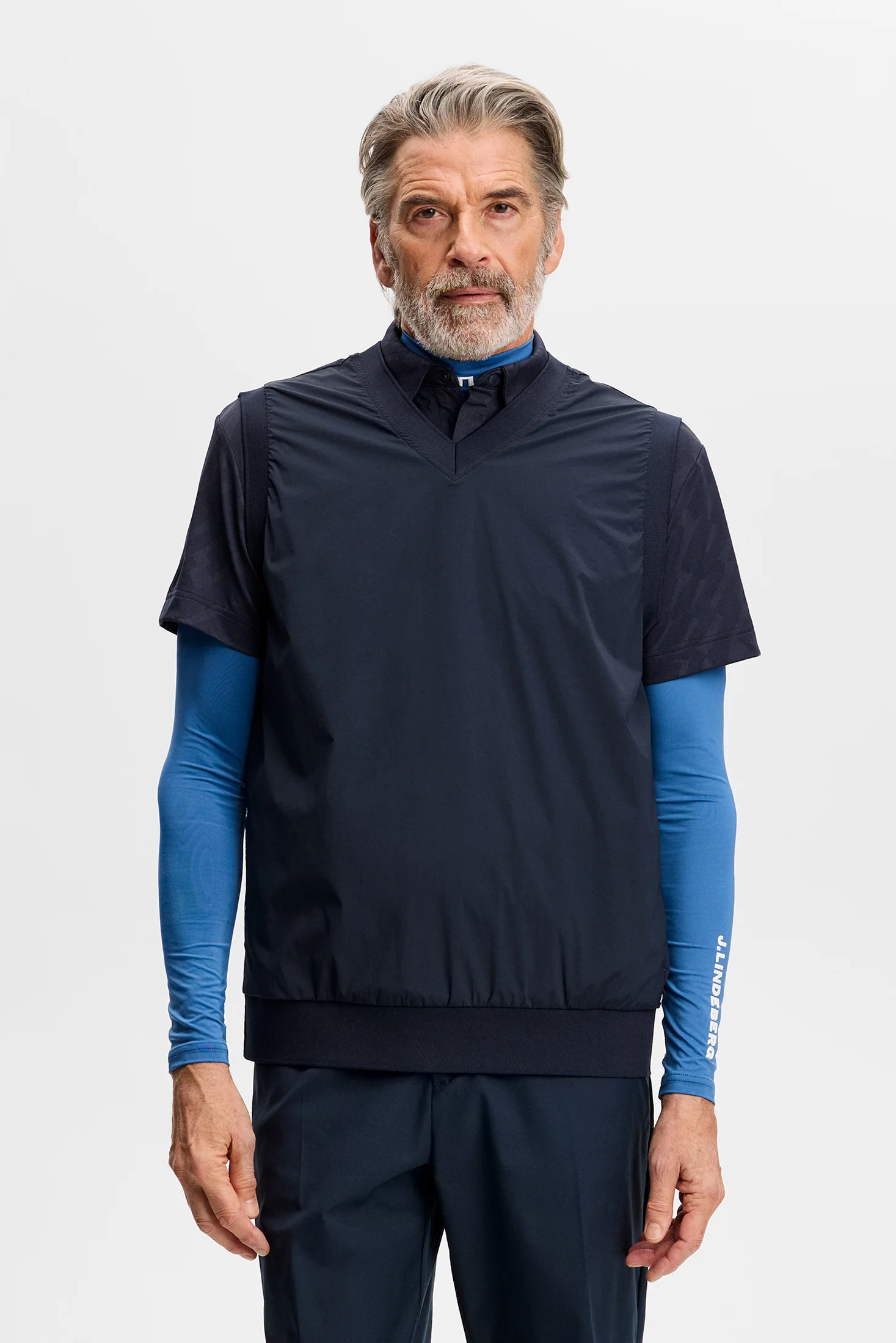 Hybrid Vest Windbreaker / JL Navy - Image 2