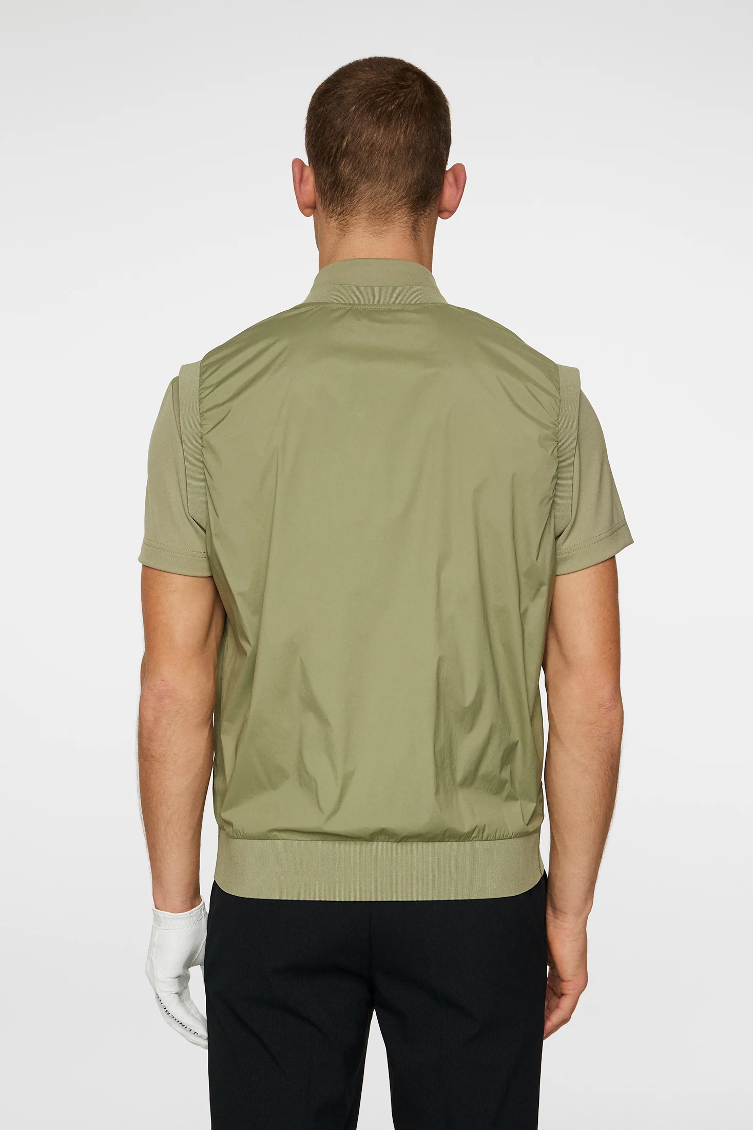 Hybrid Vest Windbreaker / Oil Green - Image 3