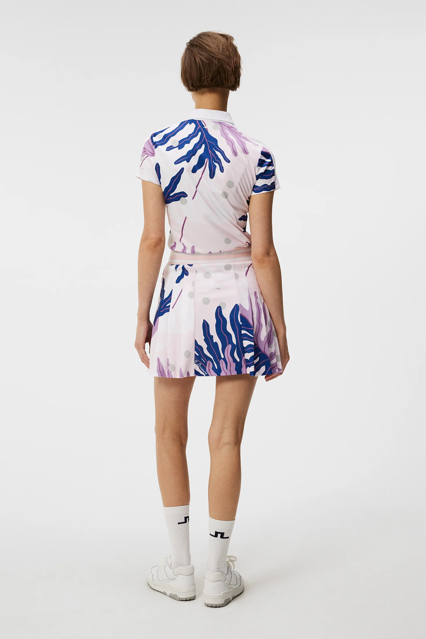 Jada Print Polo / Paradise Monstera Pink - Image 3