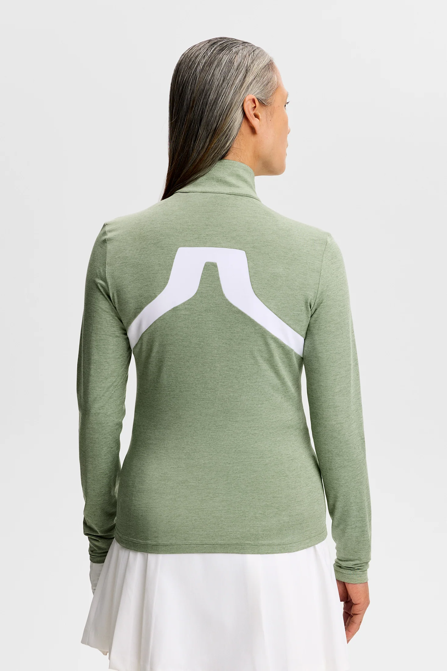 Janice Mid Layer / Hedge Green Melange - Image 4