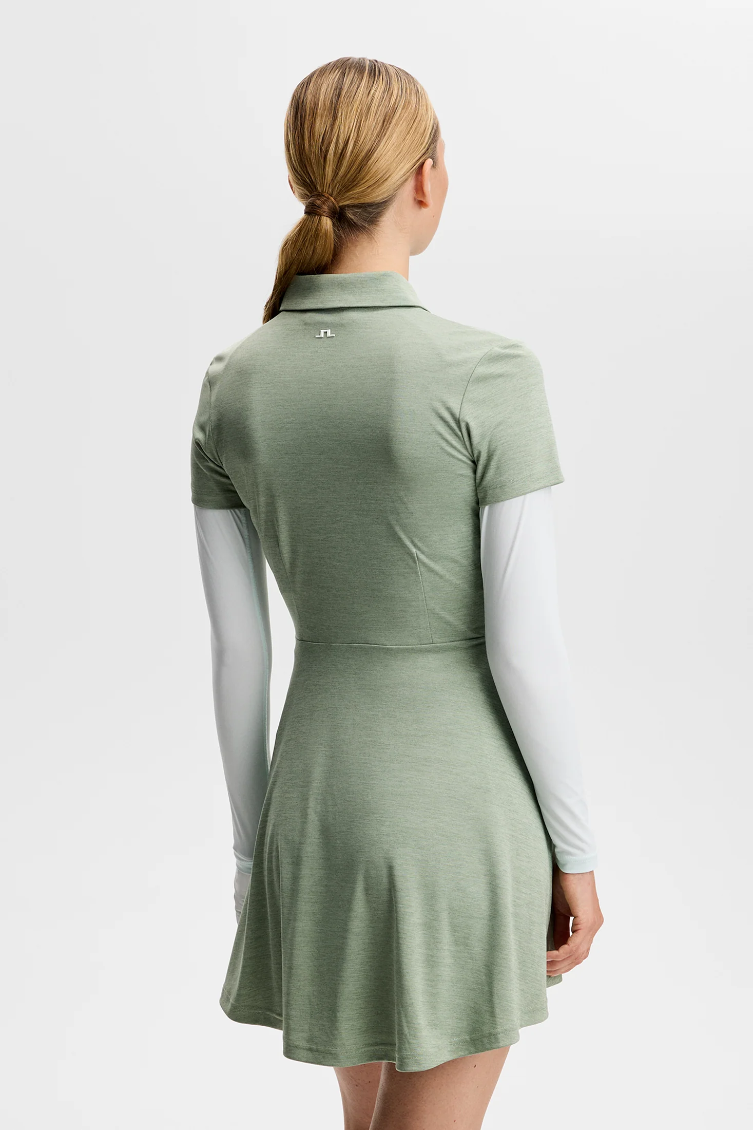 Janna Dress / Hedge Green Melange - Image 3