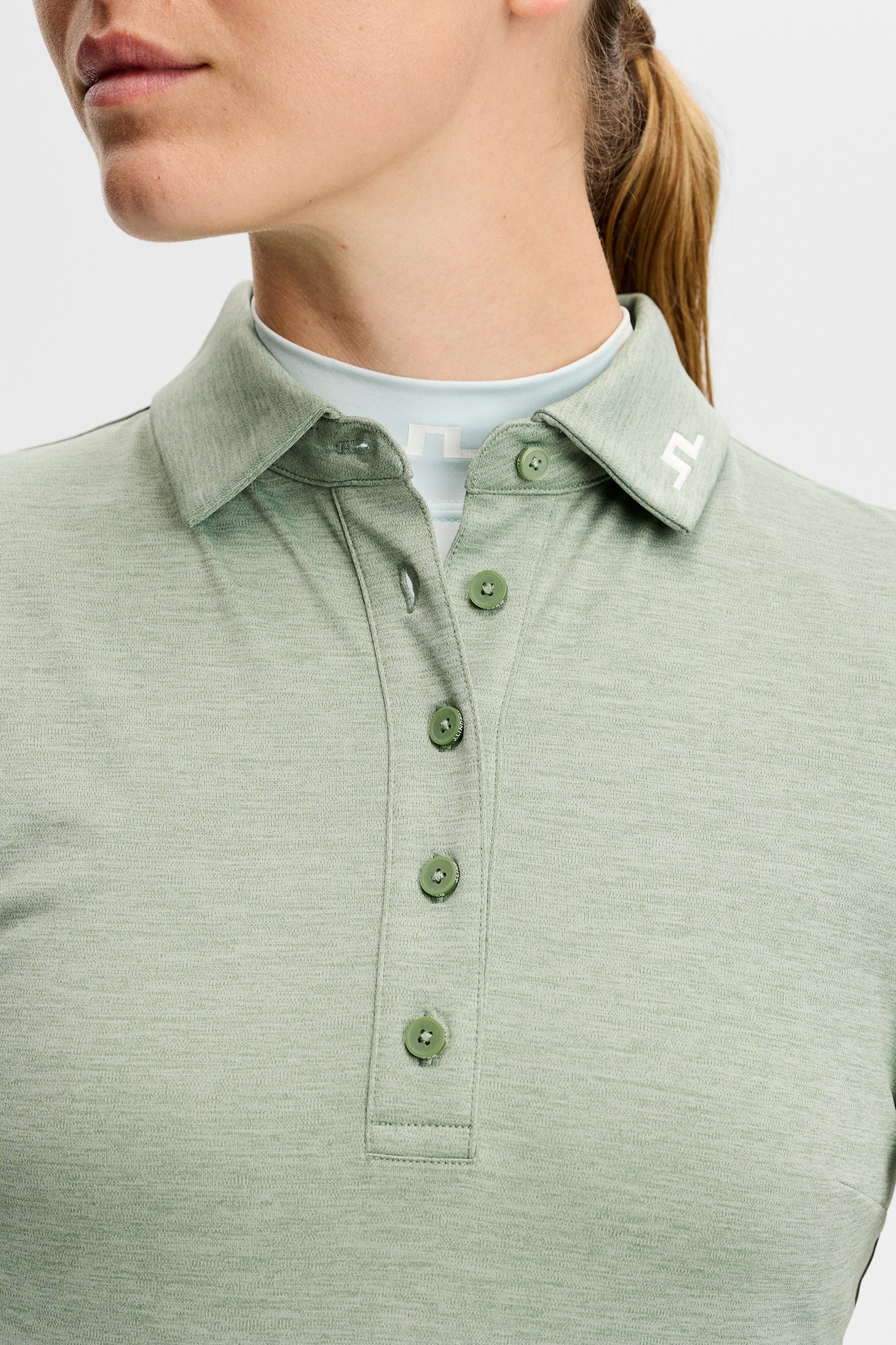 Janna Dress / Hedge Green Melange - Image 5