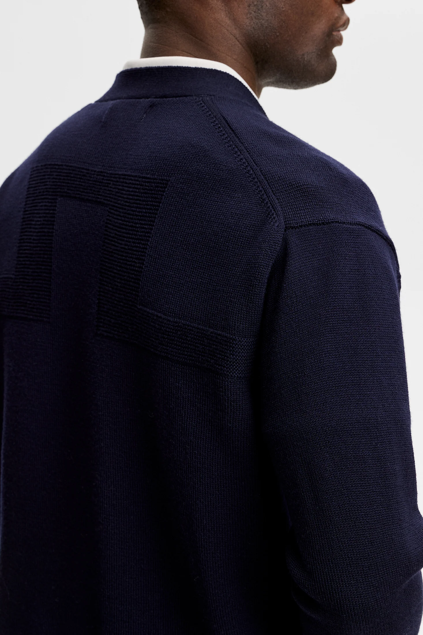 Jared Merino Cardigan / JL Navy - Image 6