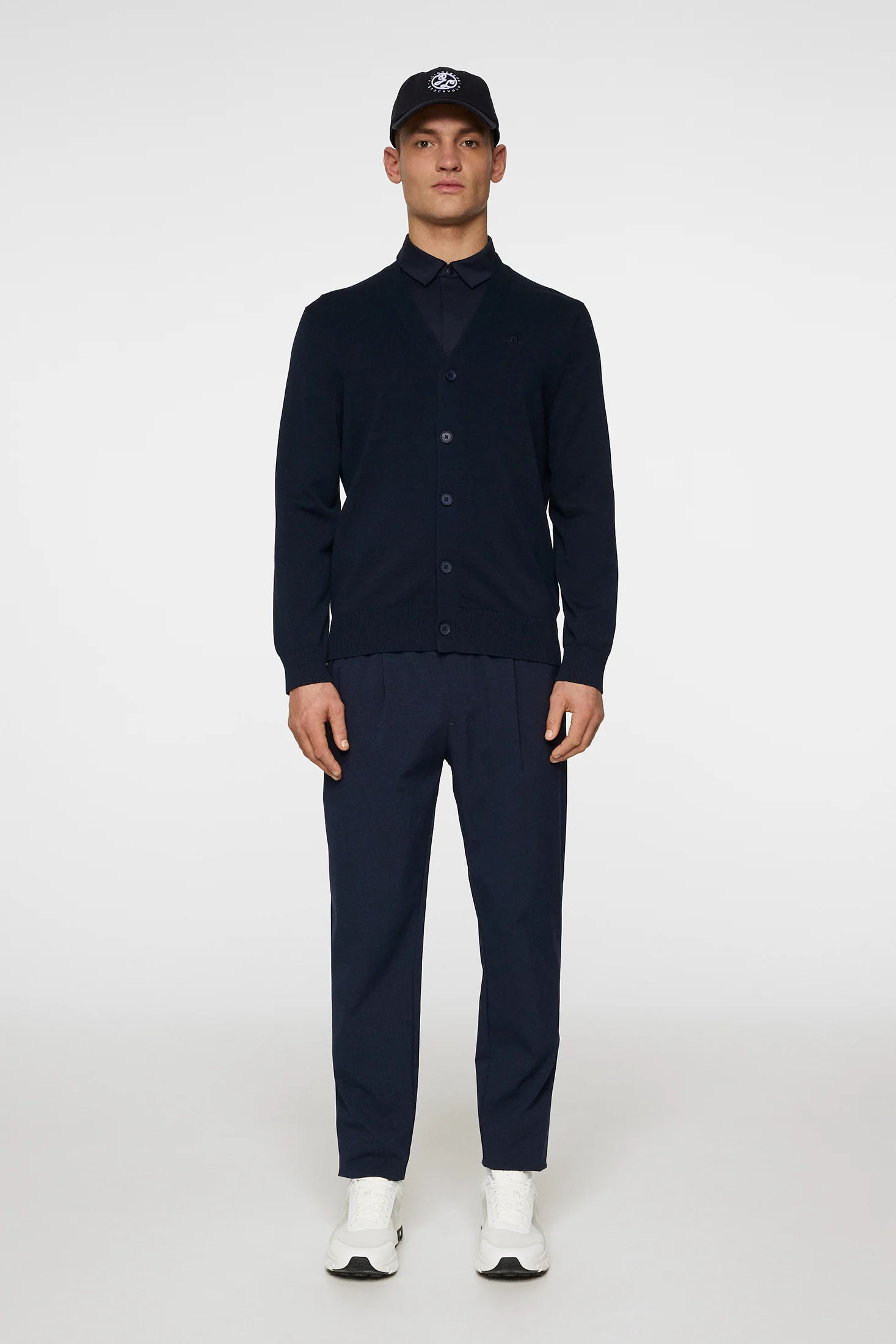 Jarred Knitted Cardigan / JL Navy - Image 5