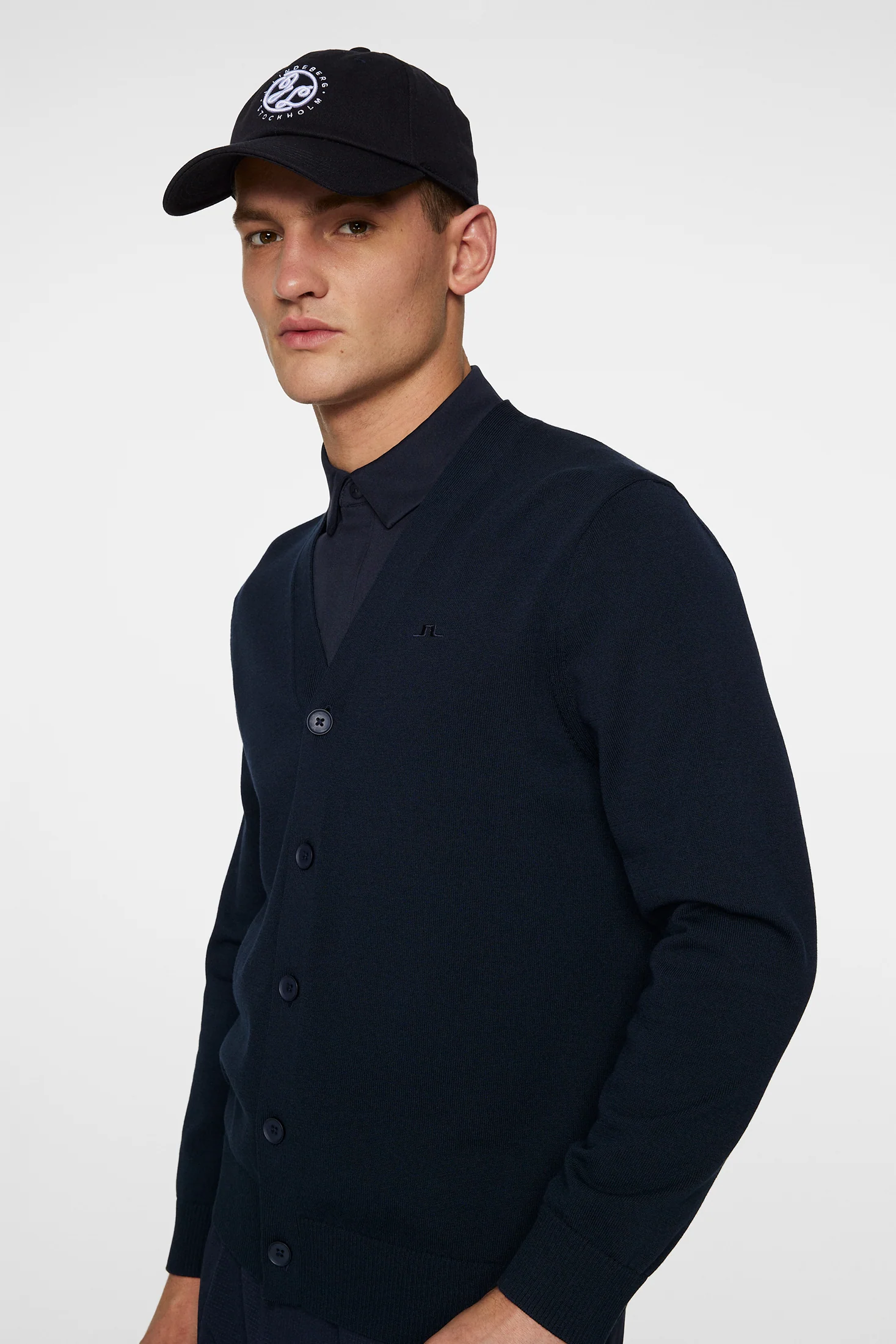 Jarred Knitted Cardigan / JL Navy - Image 6