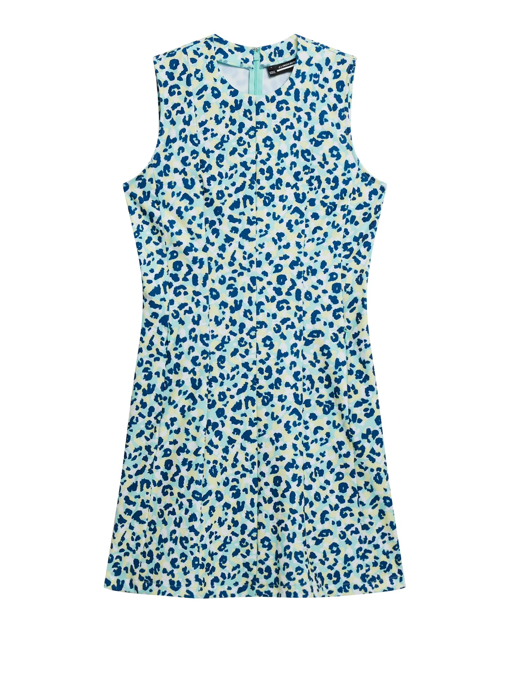 Jasmin Print Dress / Leopard Aruba Blue