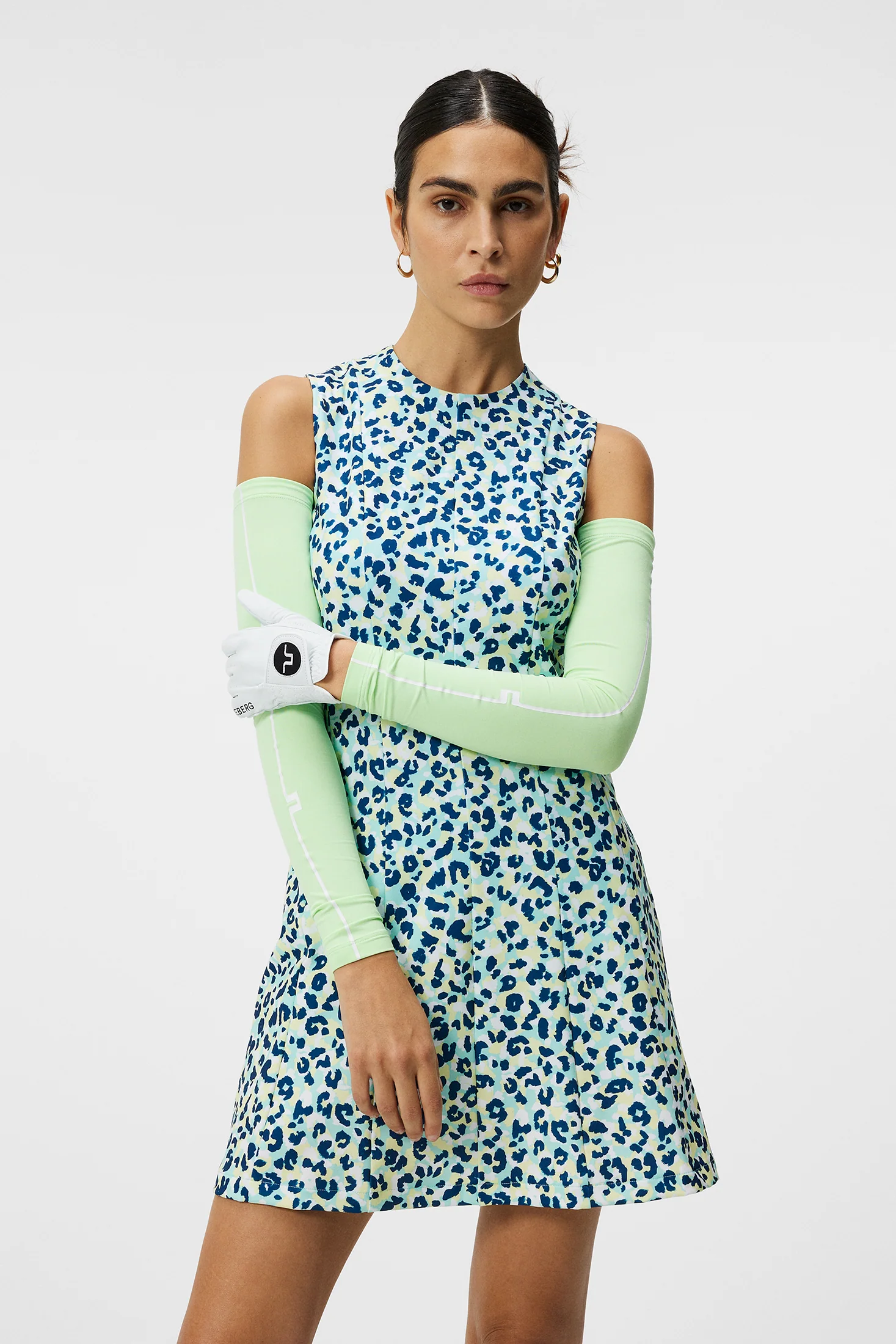 Jasmin Print Dress / Leopard Aruba Blue - Image 2