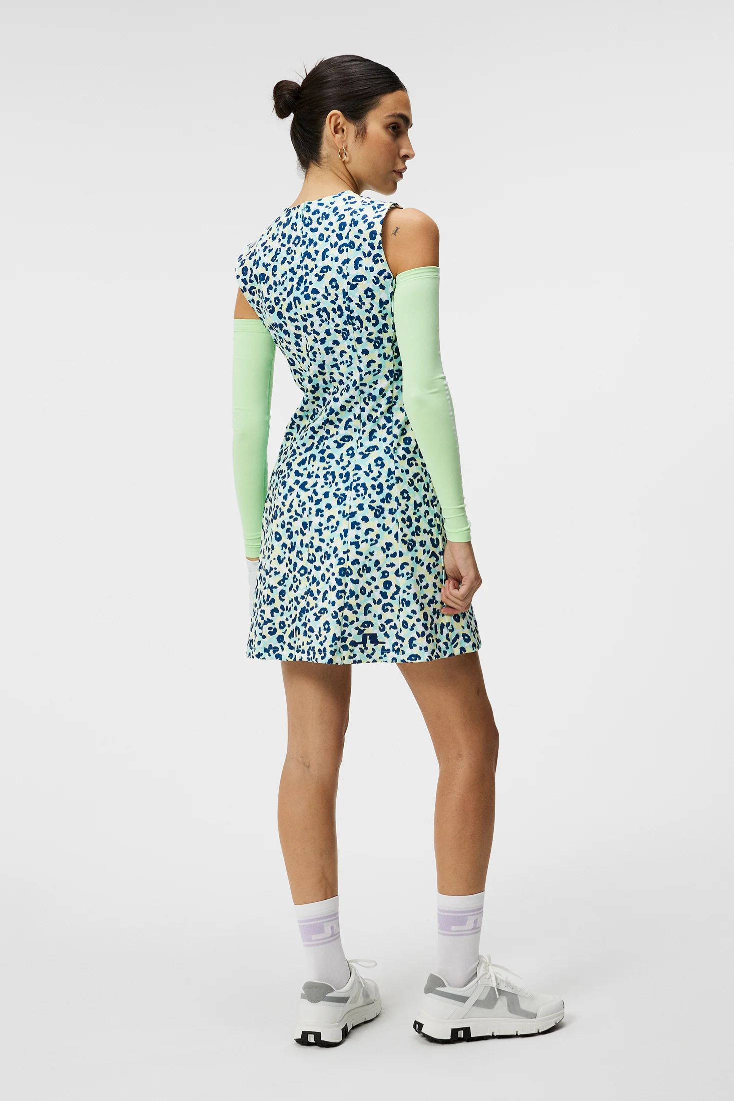 Jasmin Print Dress / Leopard Aruba Blue - Image 3