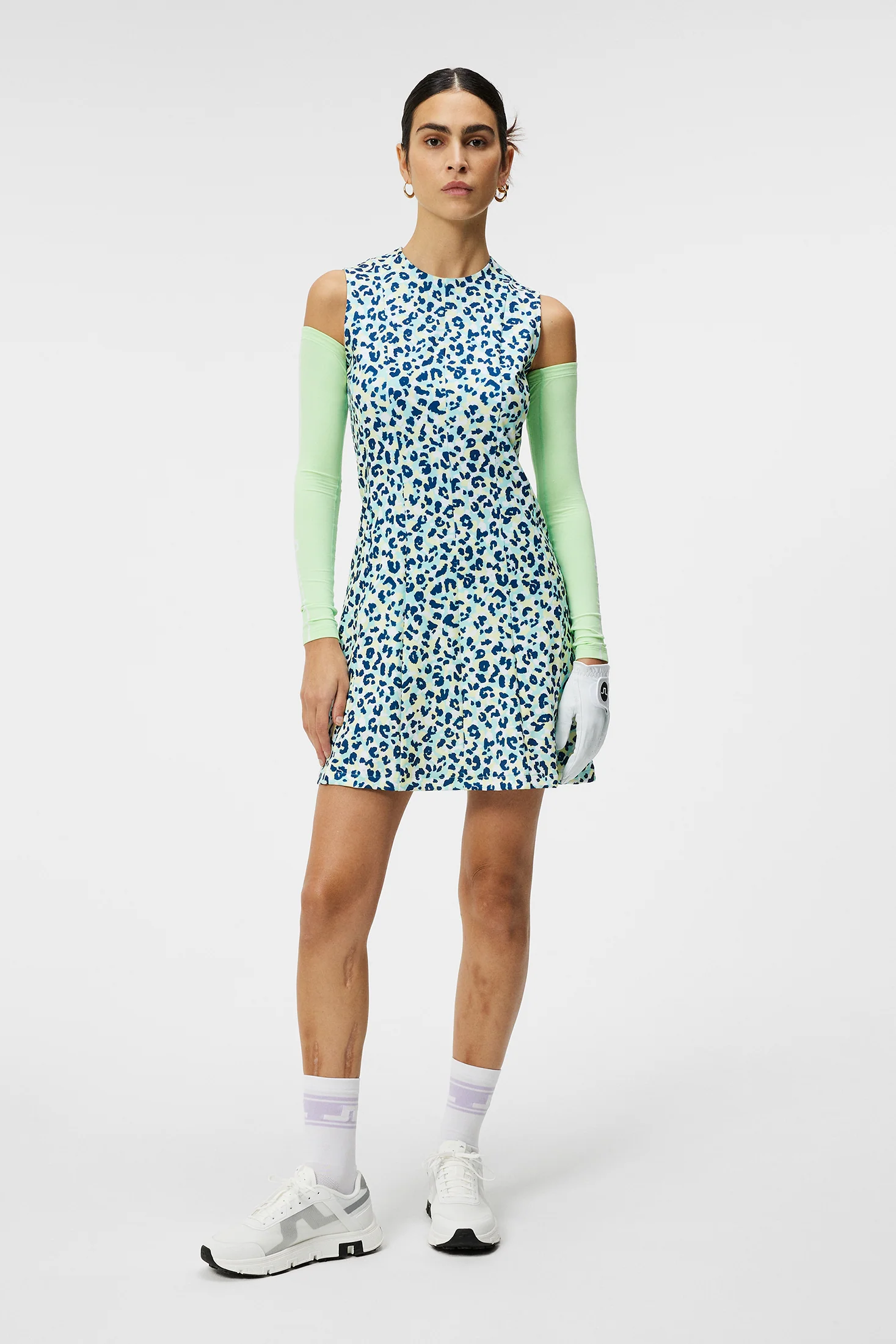 Jasmin Print Dress / Leopard Aruba Blue - Image 4
