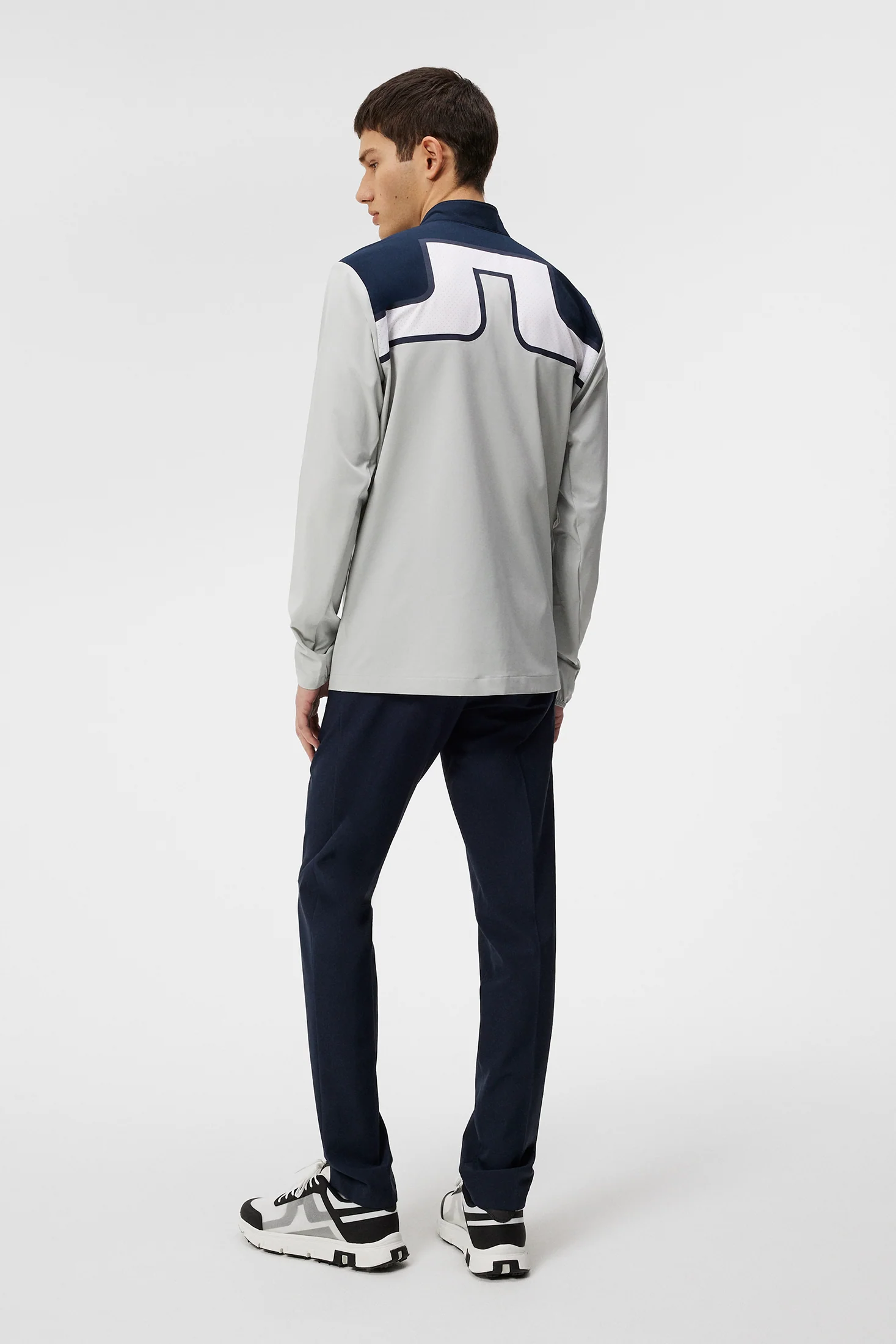 Jeff Hybrid Jacket / Light Grey Melange - Image 4