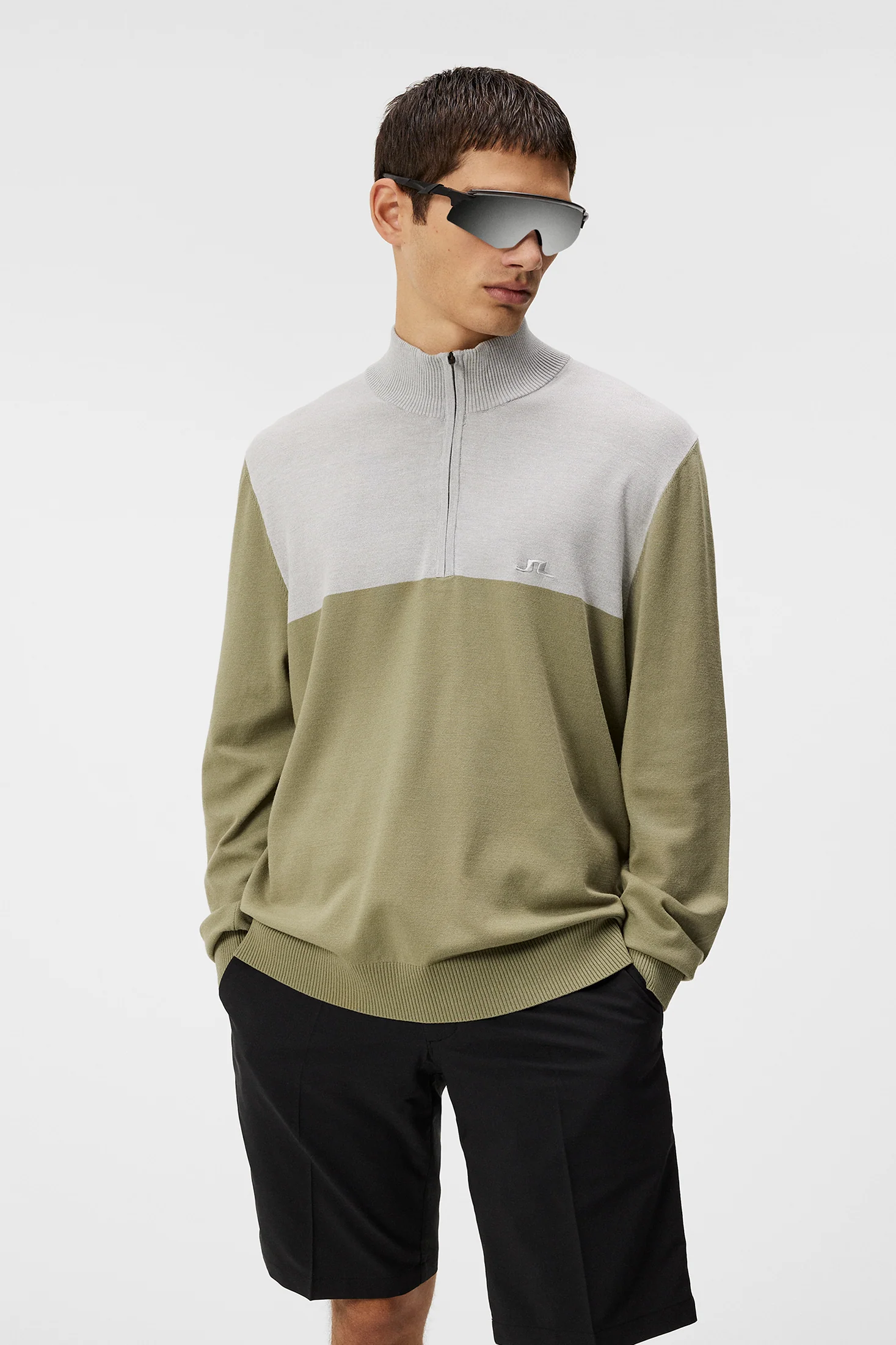 Jeff Knitted Sweater / Oil Green - Image 3