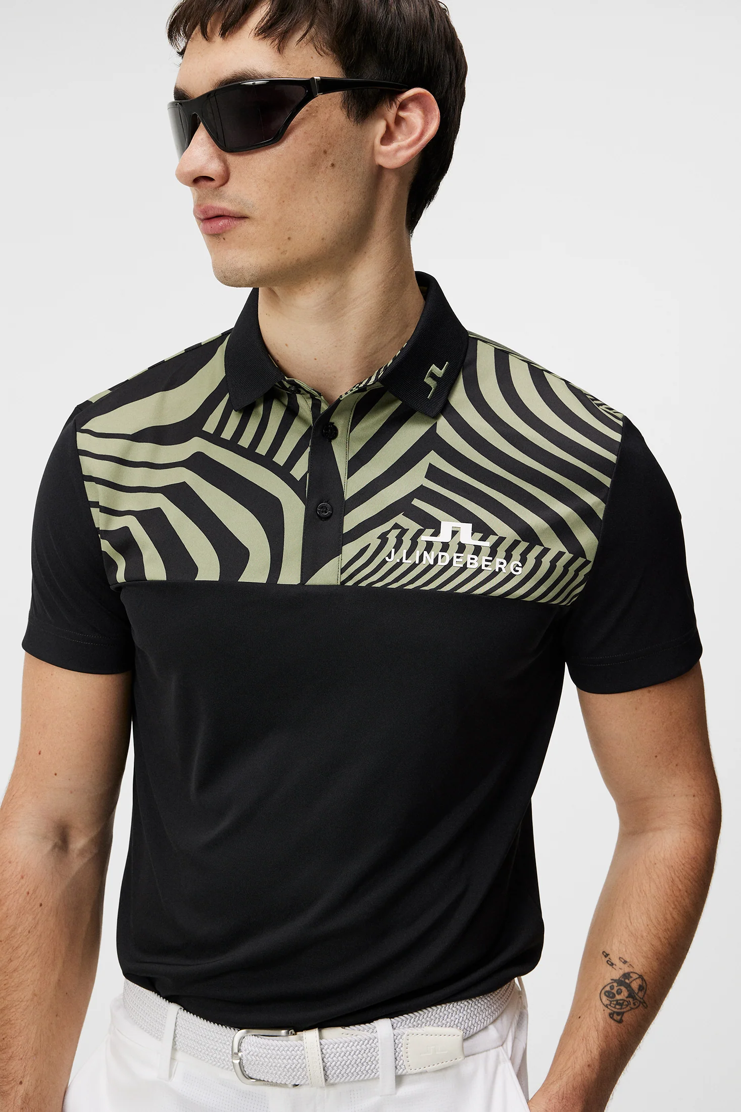 Jeff Tour Golf Polo / Black - Image 6