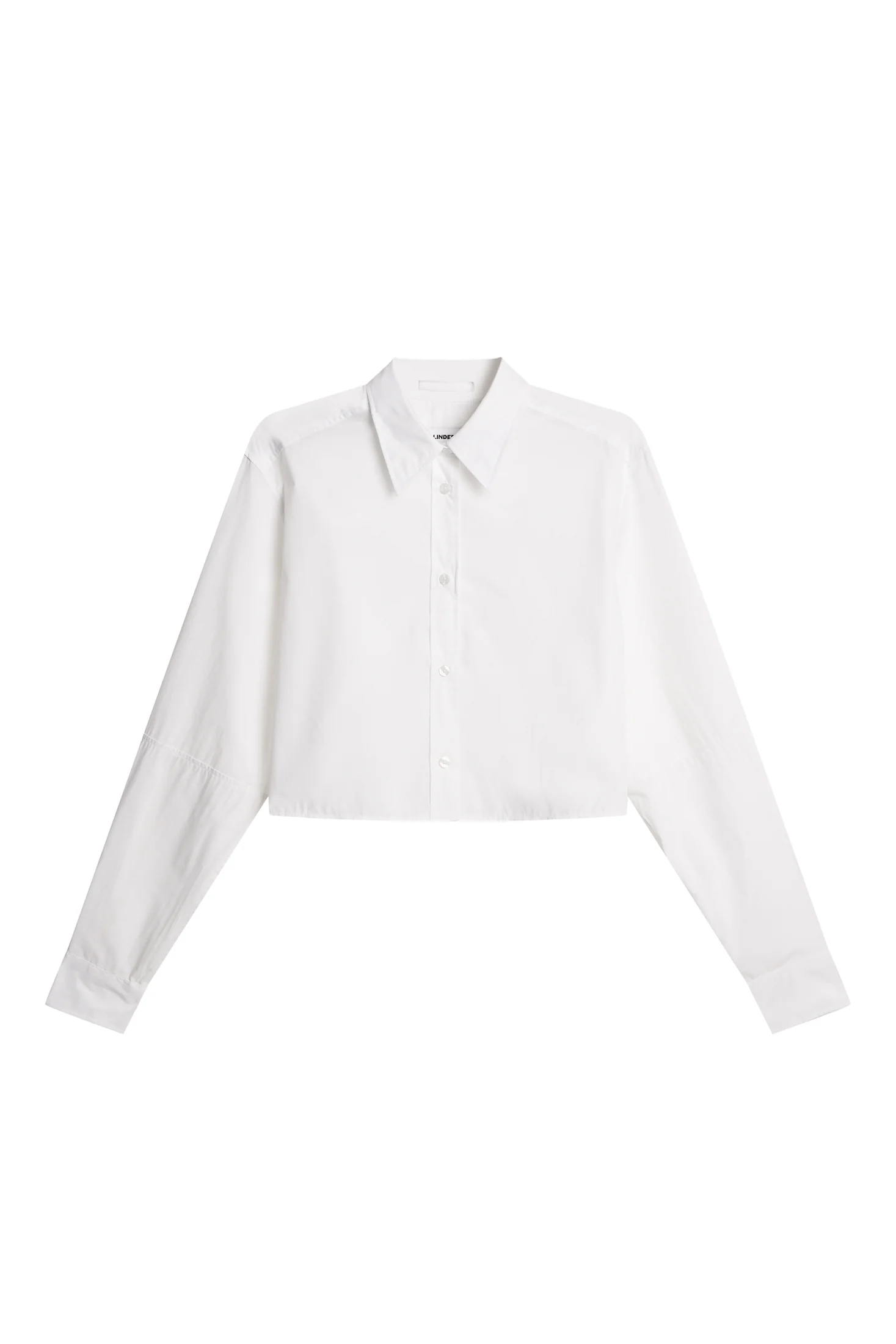 Jelina Cotton Solid Shirt / White