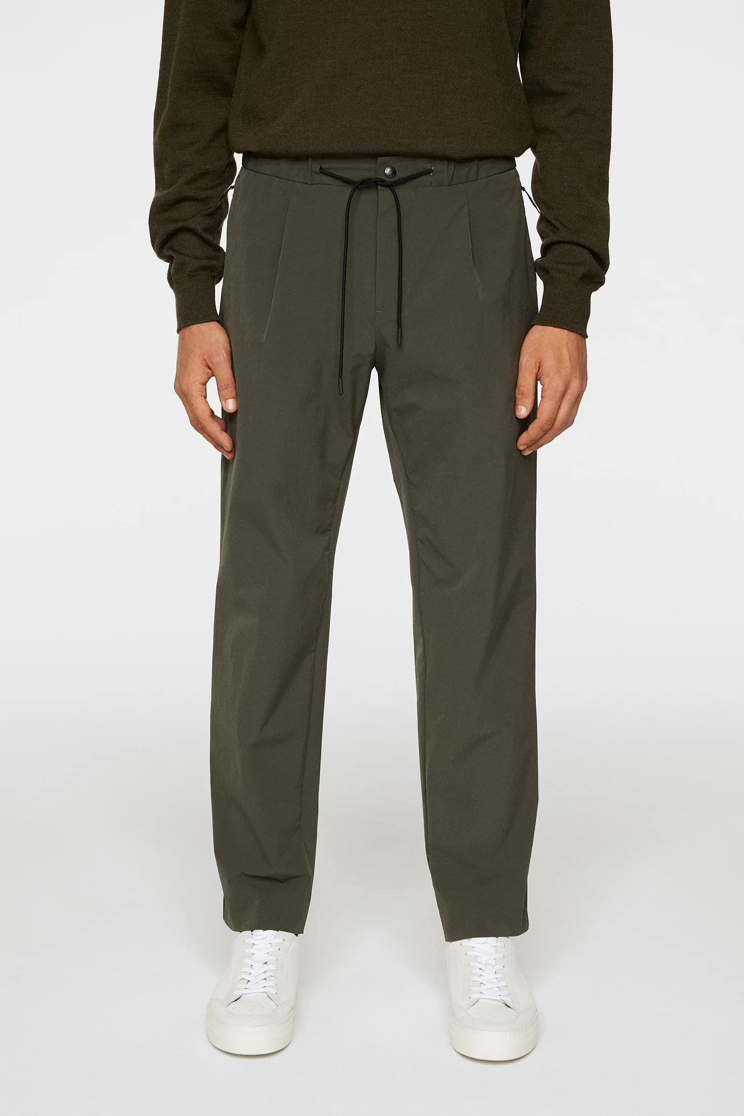 Jin DS Pleated Pants / Forest Green - Image 2