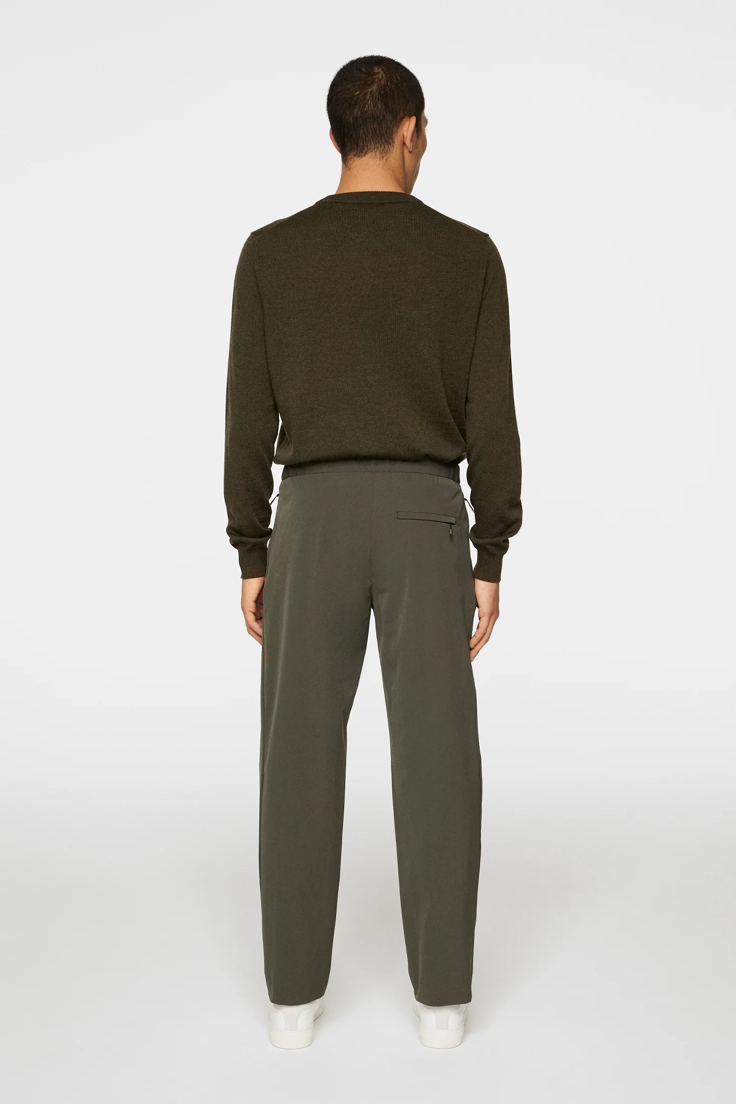 Jin DS Pleated Pants / Forest Green - Image 3