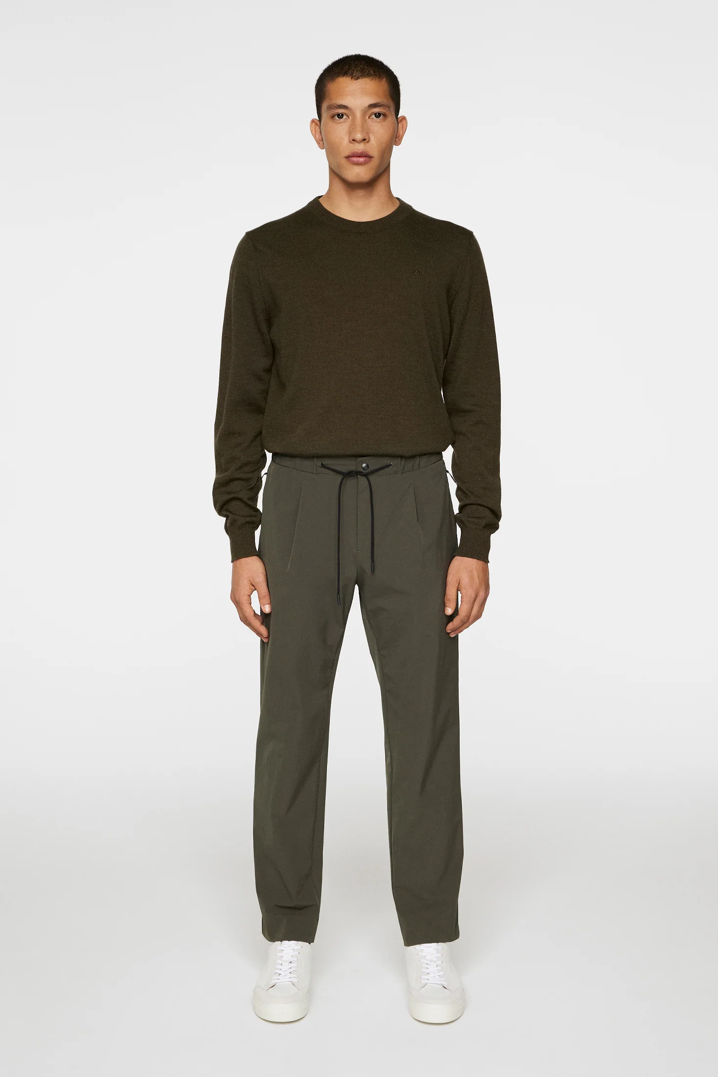 Jin DS Pleated Pants / Forest Green - Image 4