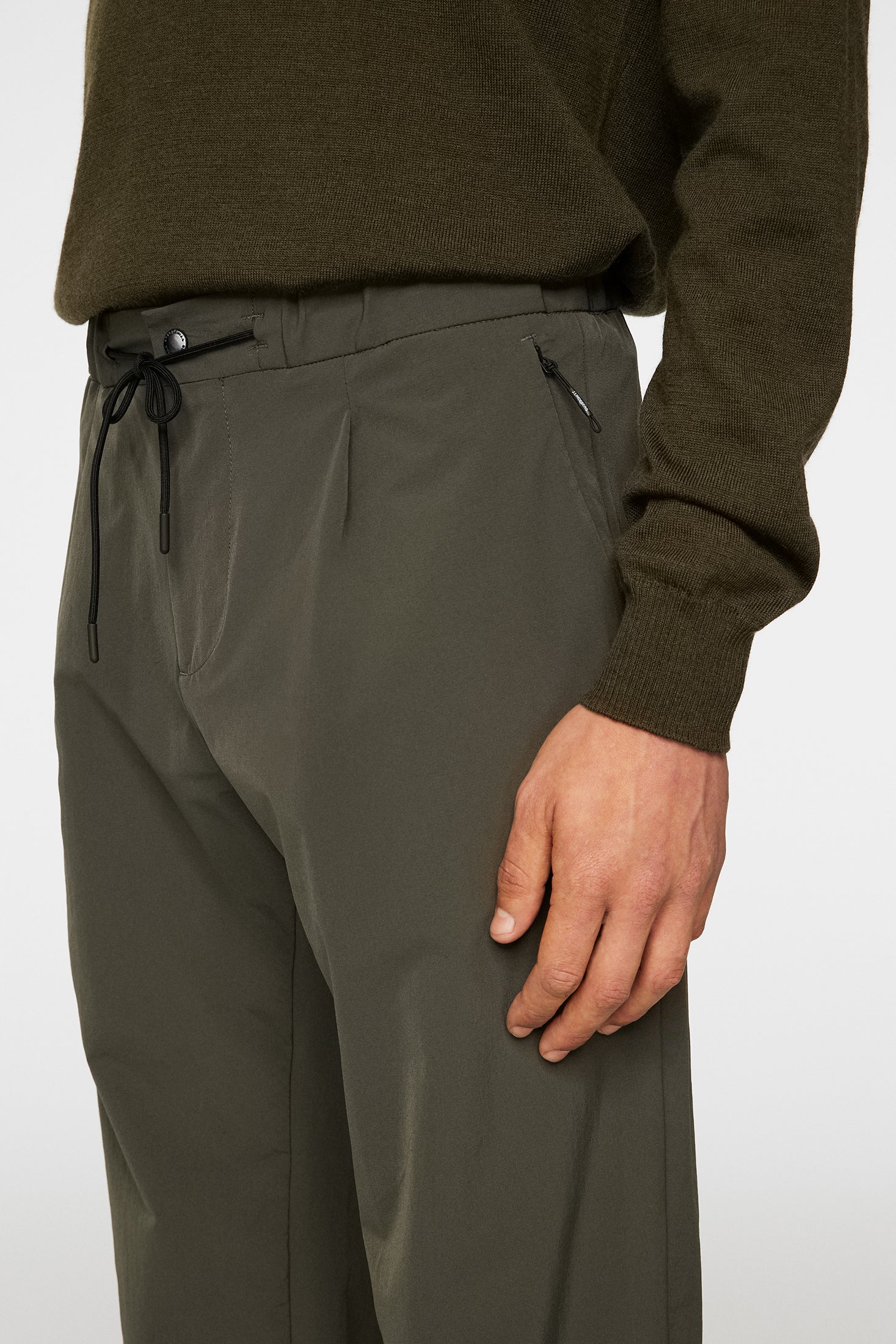Jin DS Pleated Pants / Forest Green - Image 5