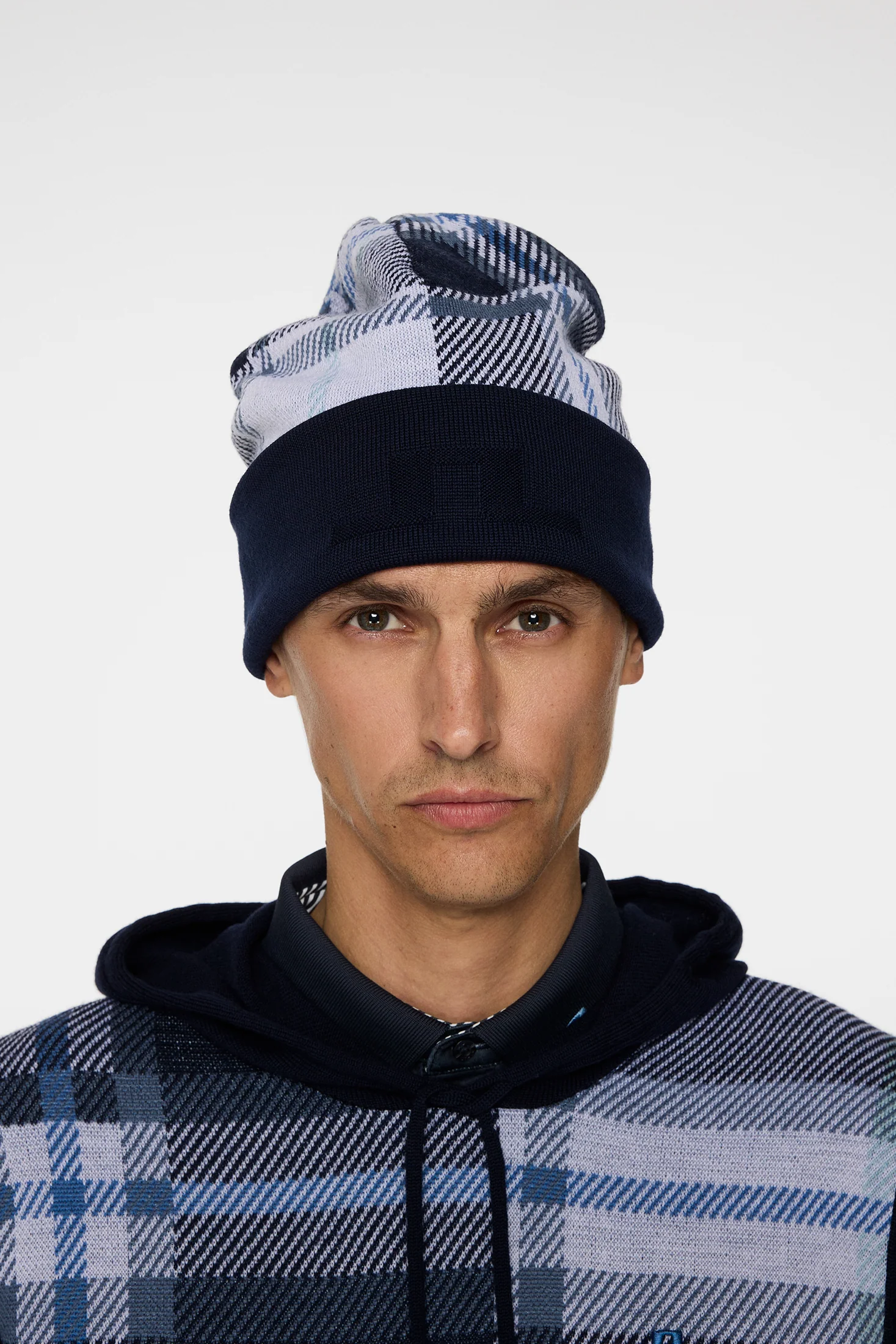 Jive Wool Beanie DPWT / Tartan Navy - Image 3