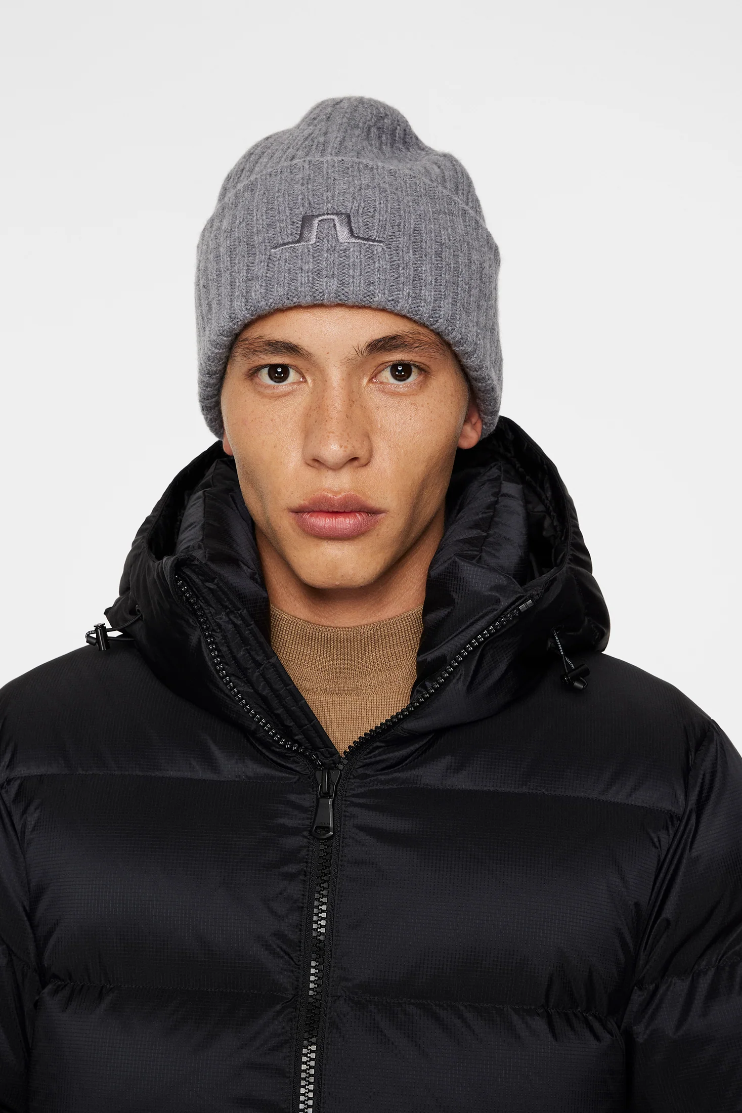 Jive Wool Beanie / Mid Grey Melange - Image 3