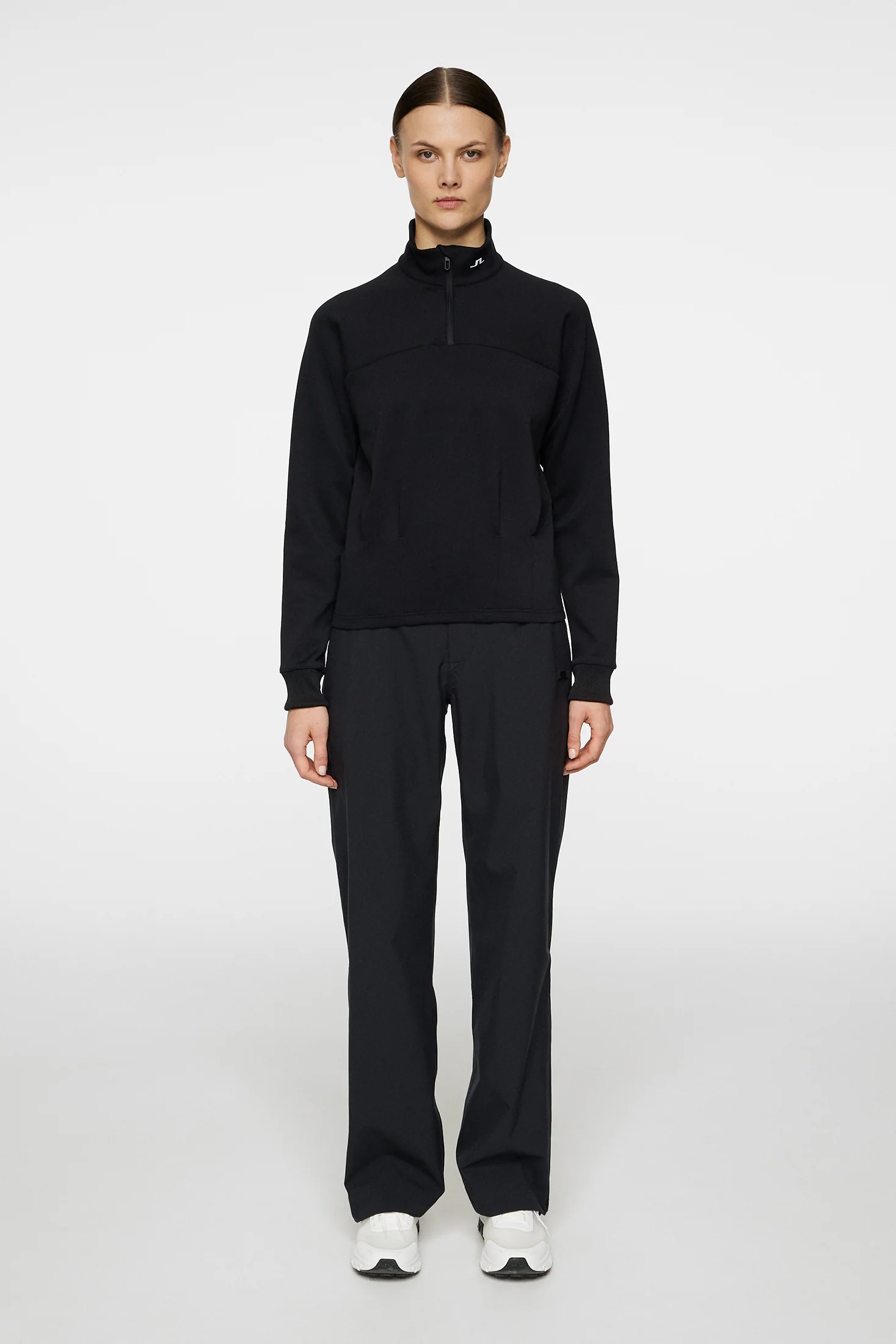Jodi Quarter Zip Sweatshirt / Black - Image 4