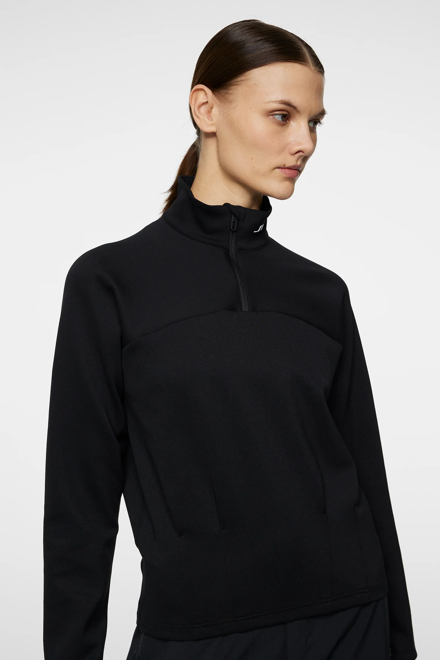 Jodi Quarter Zip Sweatshirt / Black - Image 5