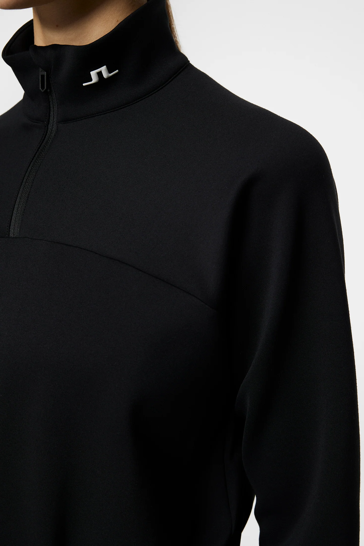 Jodi Quarter Zip Sweatshirt / Black - Image 6