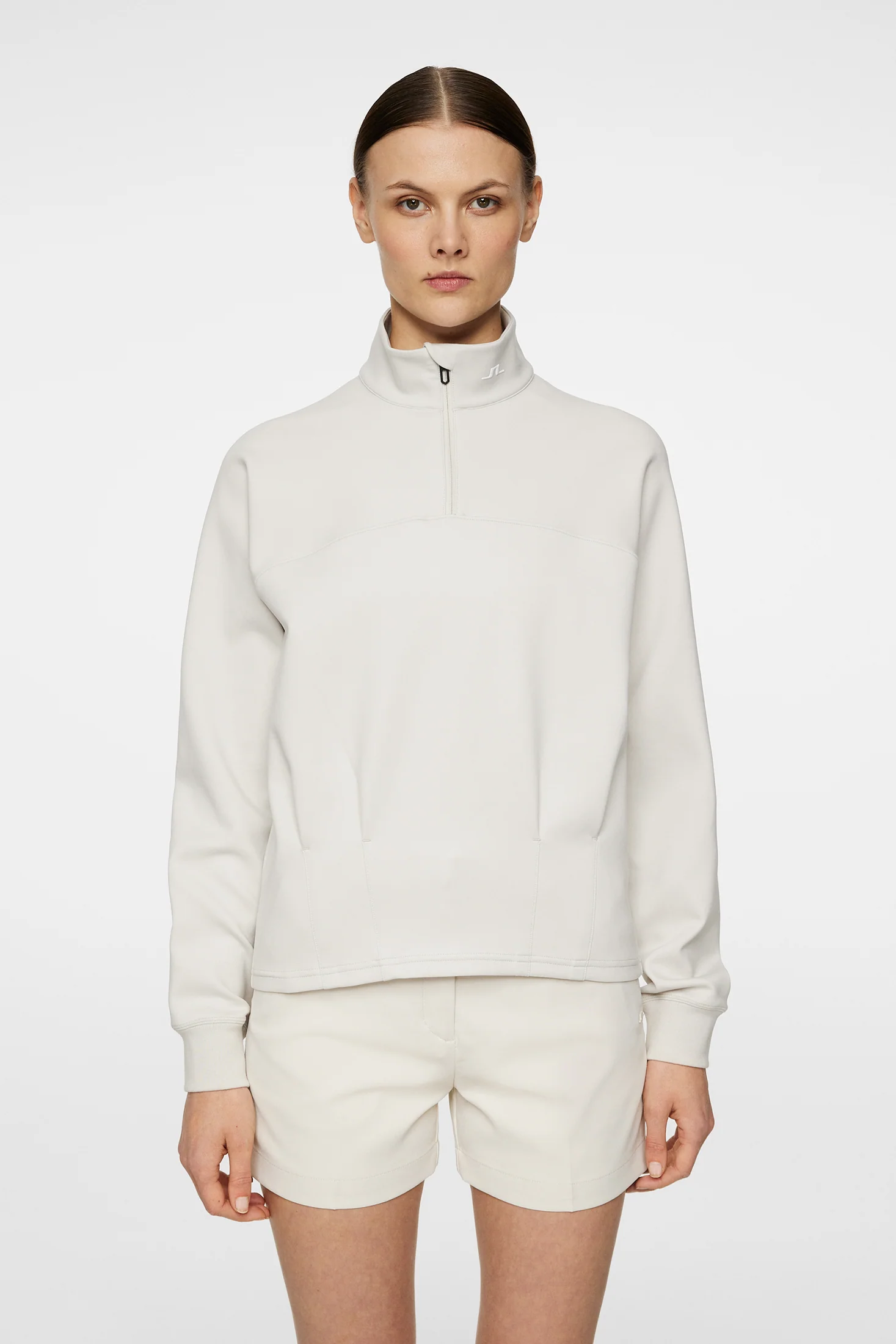 Jodi Quarter Zip Sweatshirt / Moonbeam - Image 2