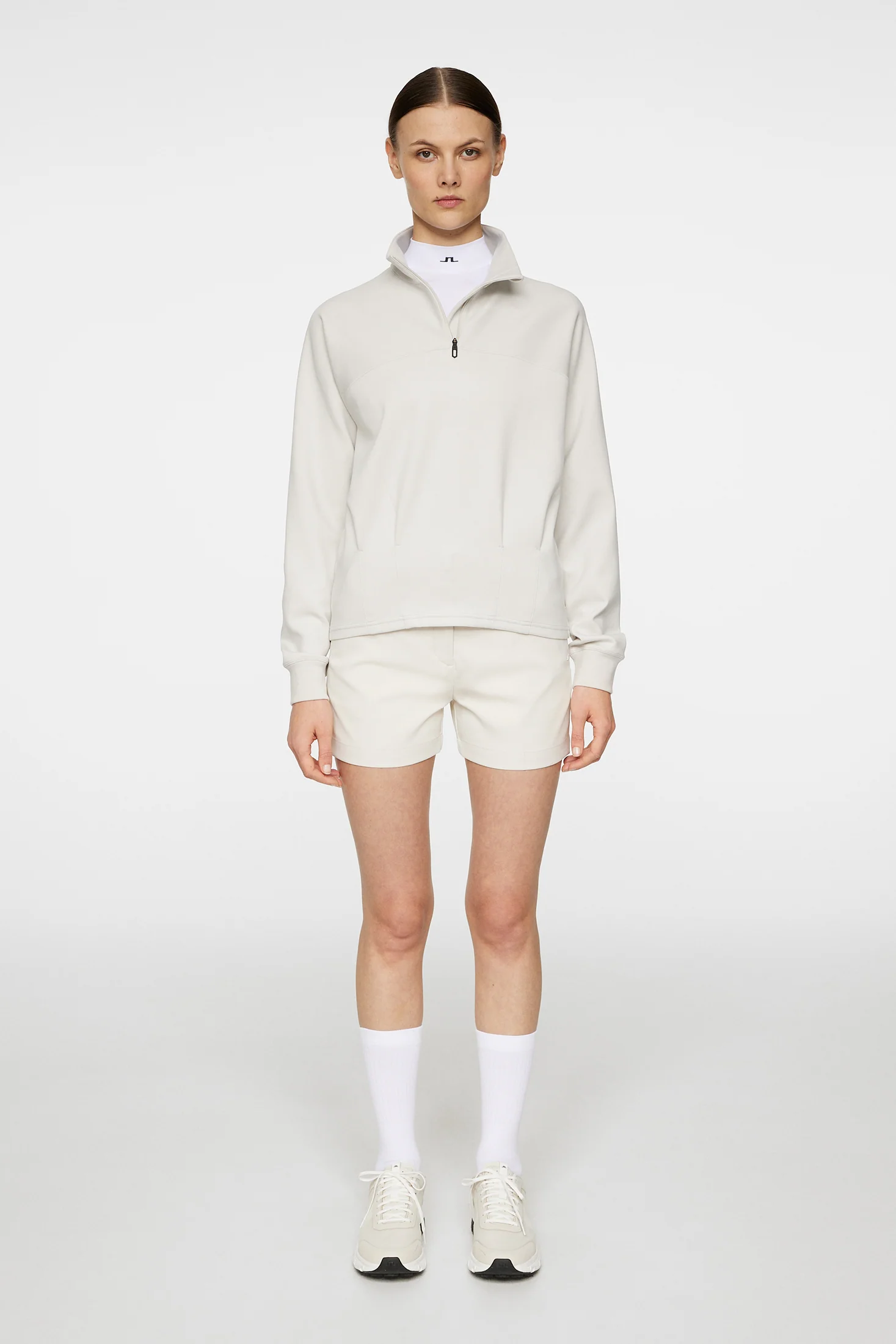 Jodi Quarter Zip Sweatshirt / Moonbeam - Image 4