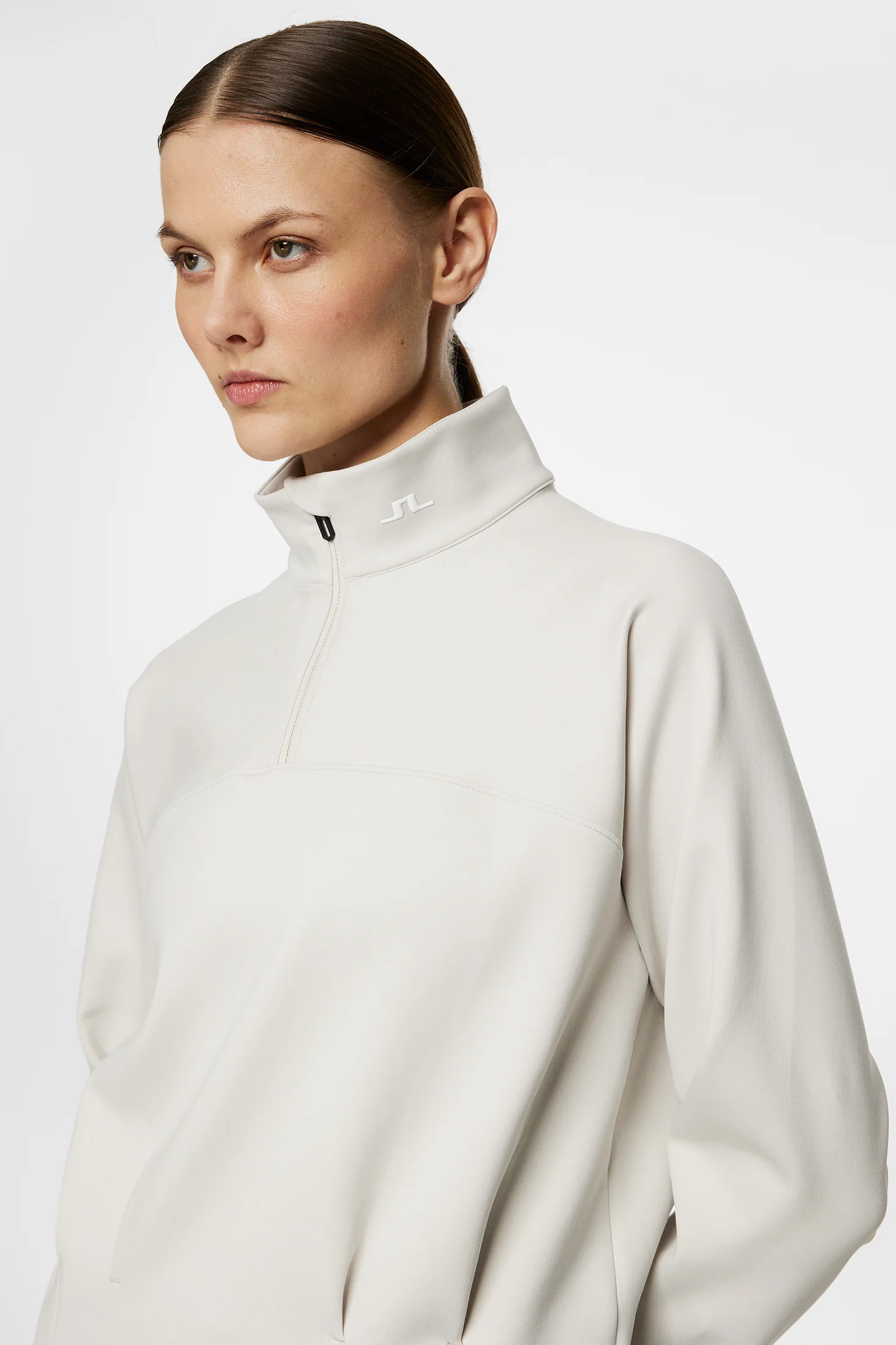 Jodi Quarter Zip Sweatshirt / Moonbeam - Image 5