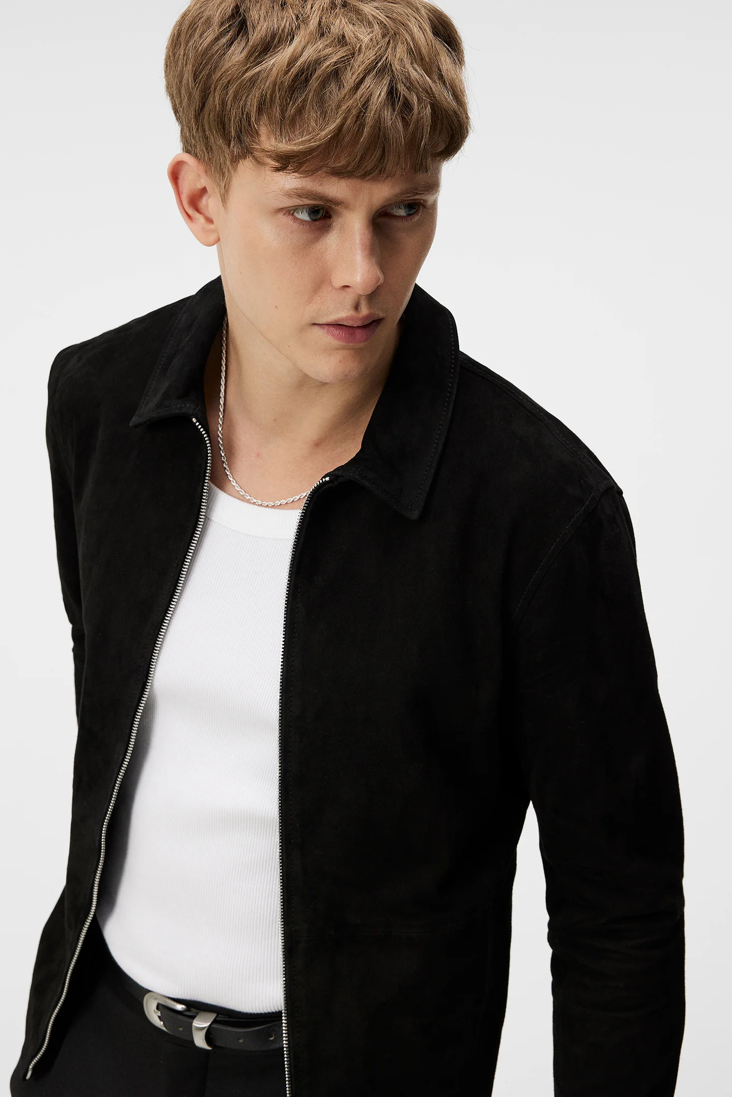 Jonah WR Suede Overshirt / Black - Image 5