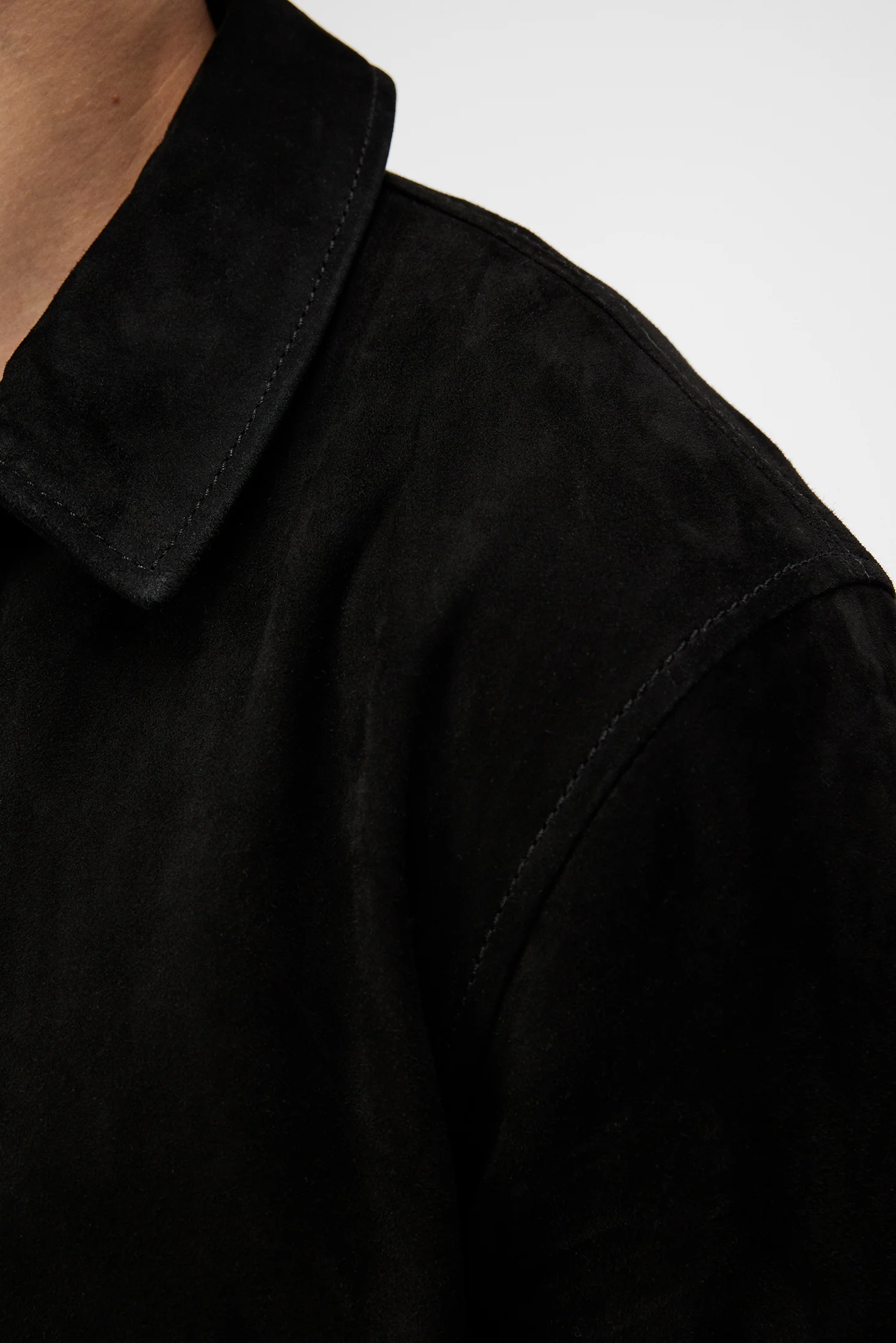 Jonah WR Suede Overshirt / Black - Image 6