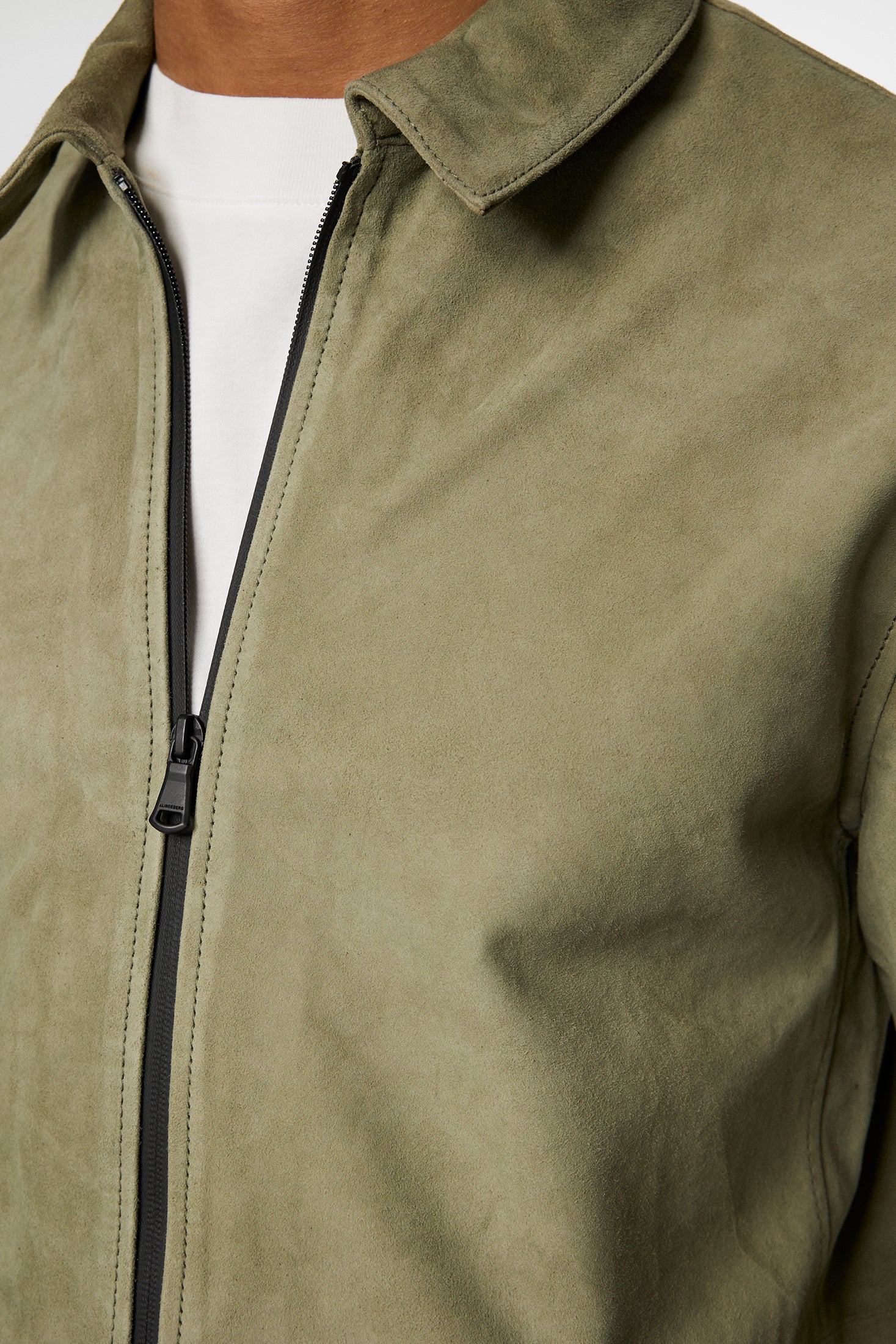 Jonah WR Suede Overshirt / Olivine - Image 7