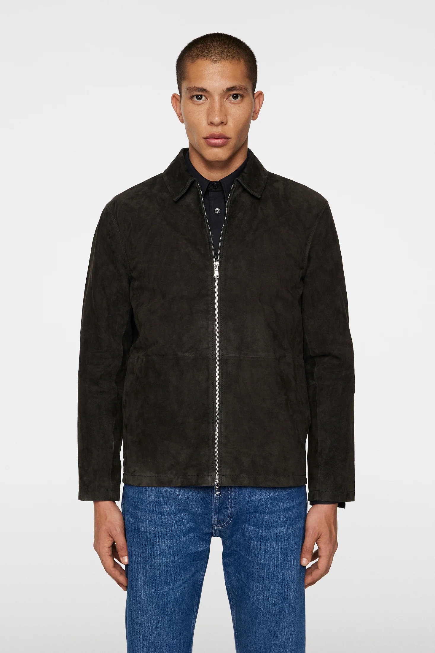 Jonah WR Suede Overshirt / Washed Black - Image 2