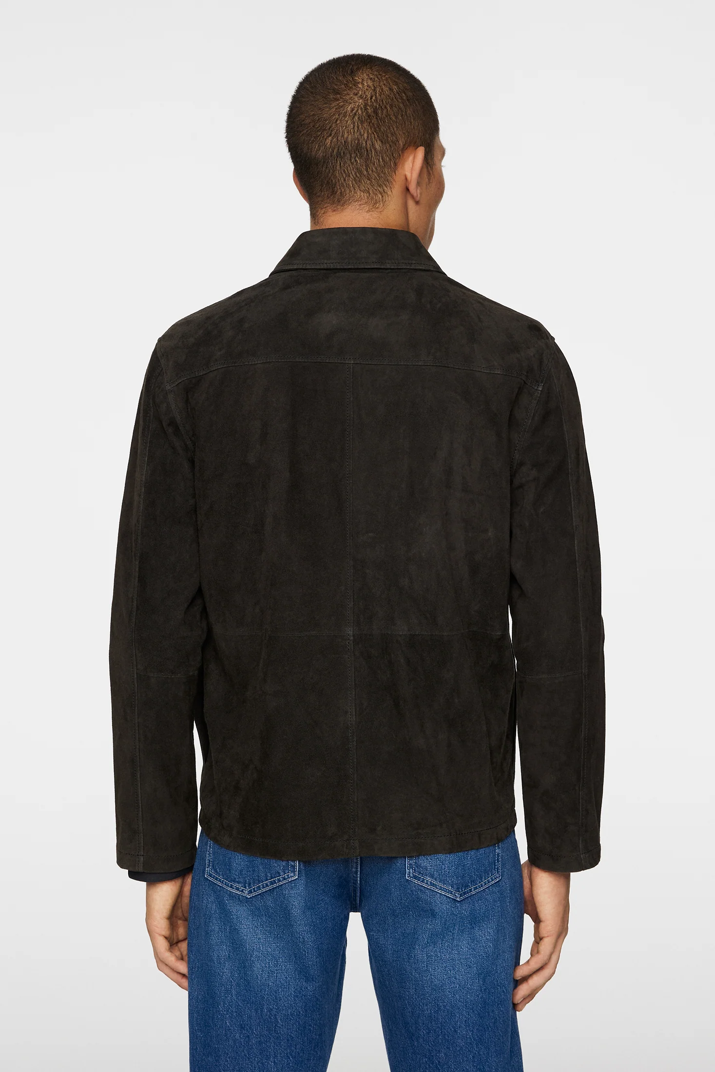 Jonah WR Suede Overshirt / Washed Black - Image 3